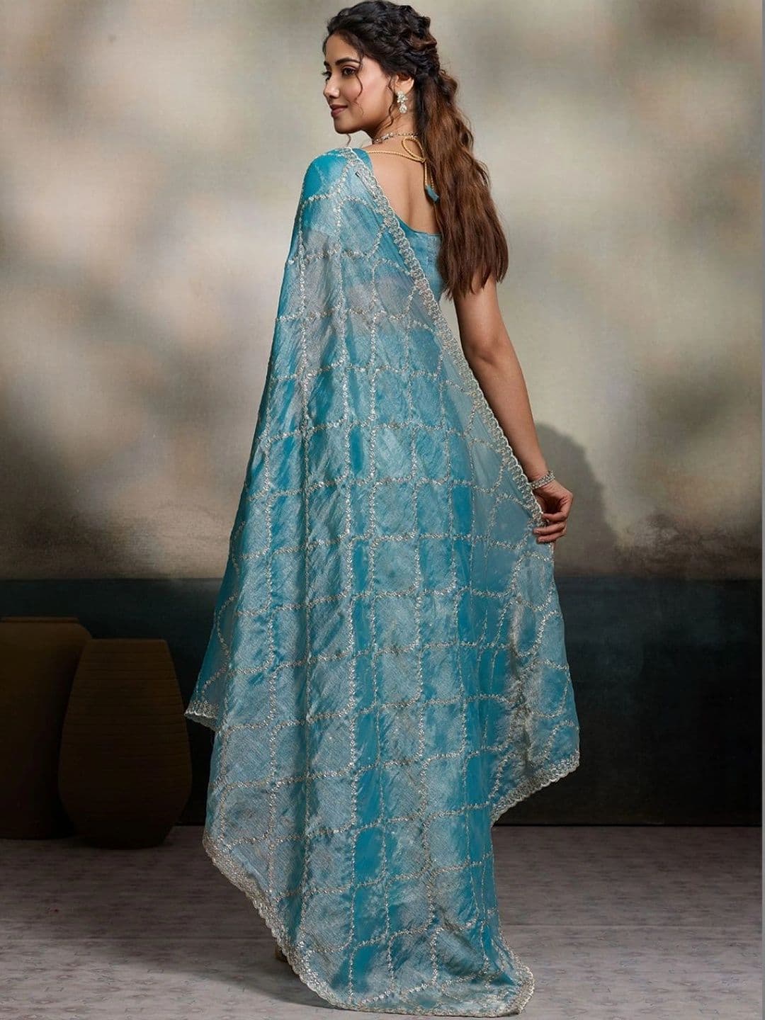 Mitera Floral Pure Chiffon Designer Saree thumbnail 6