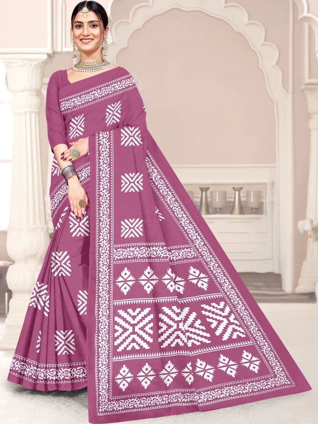 Karishma Pure Cotton Bagru Saree - view 1
