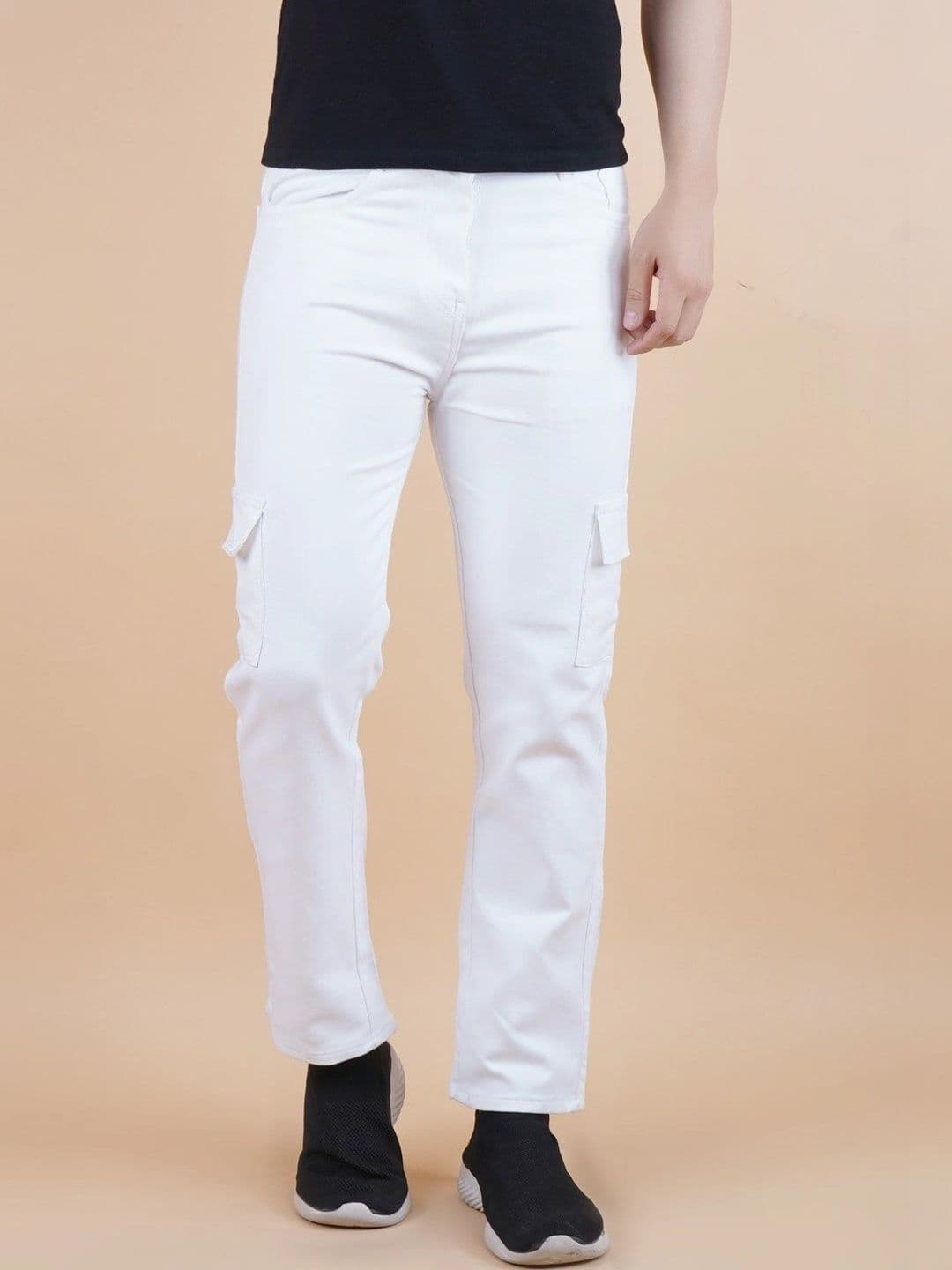 R.Code by The Roadster Life Co. Men Classic Regular Fit Mid-Rise Stretchable Jeans - view 1