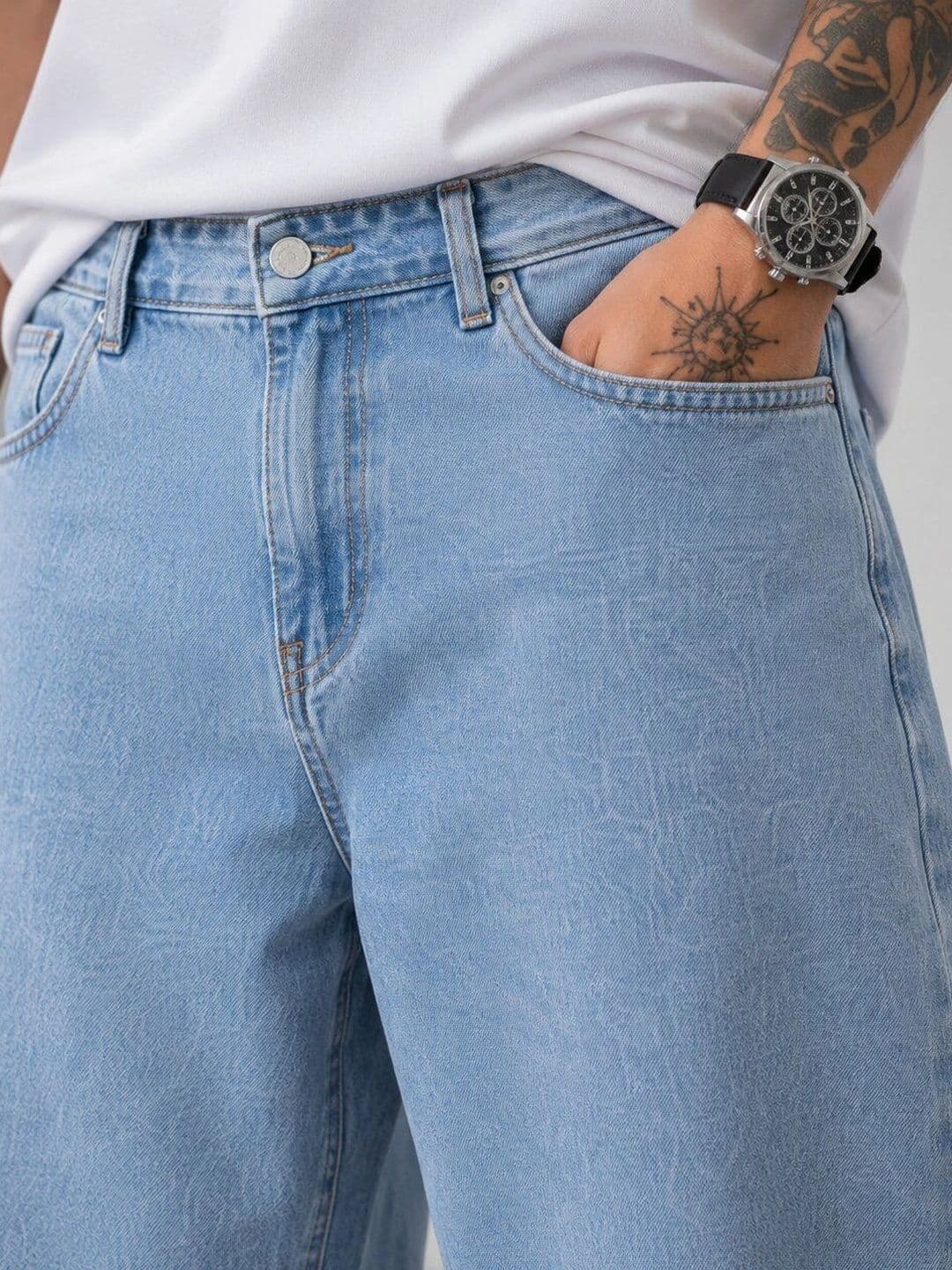 HIGH DENIM Men Straight Fit Mid-Rise Stretchable Jeans thumbnail 3