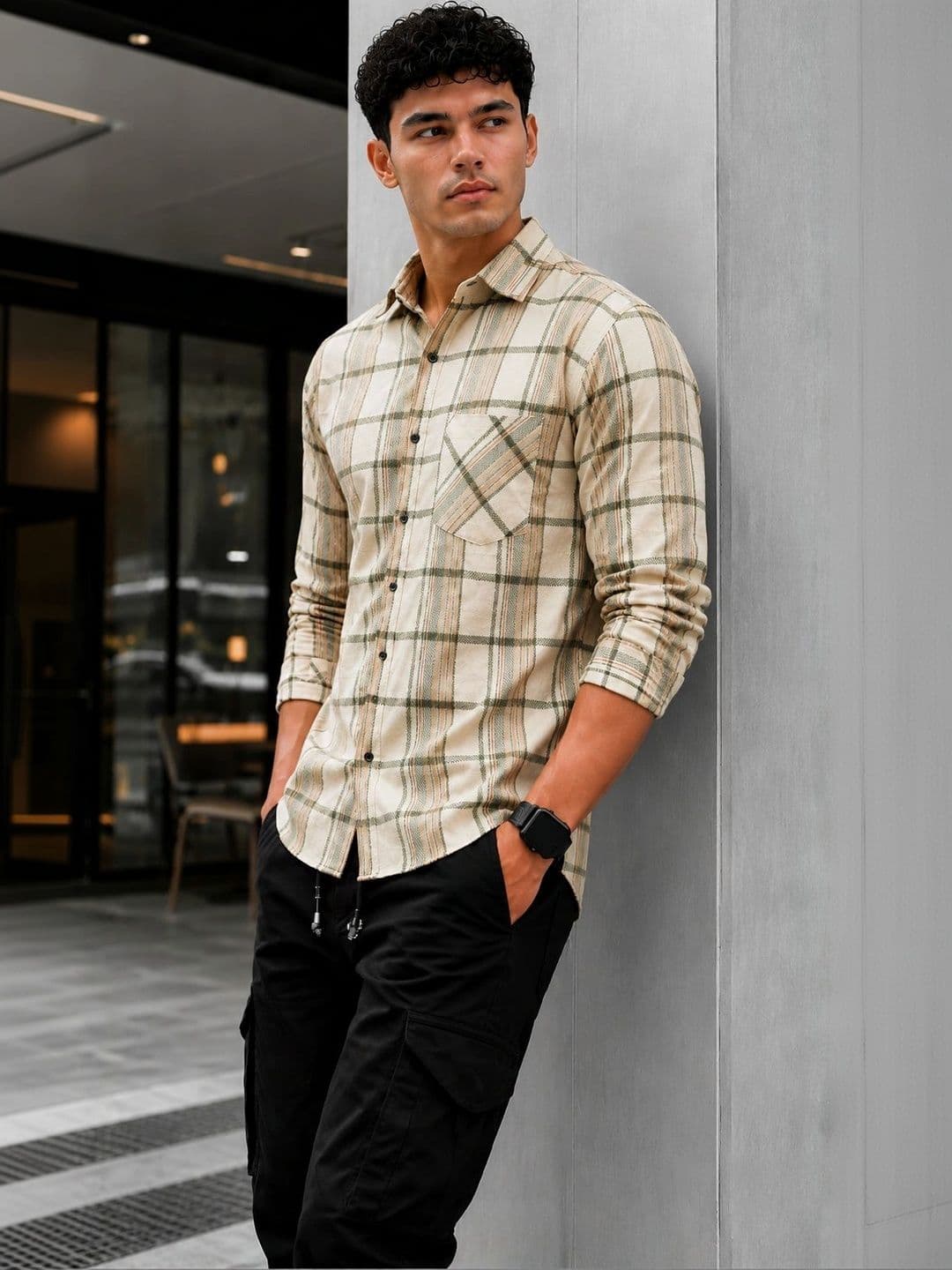 Metronaut Men Comfort Checked Casual Shirt thumbnail 5