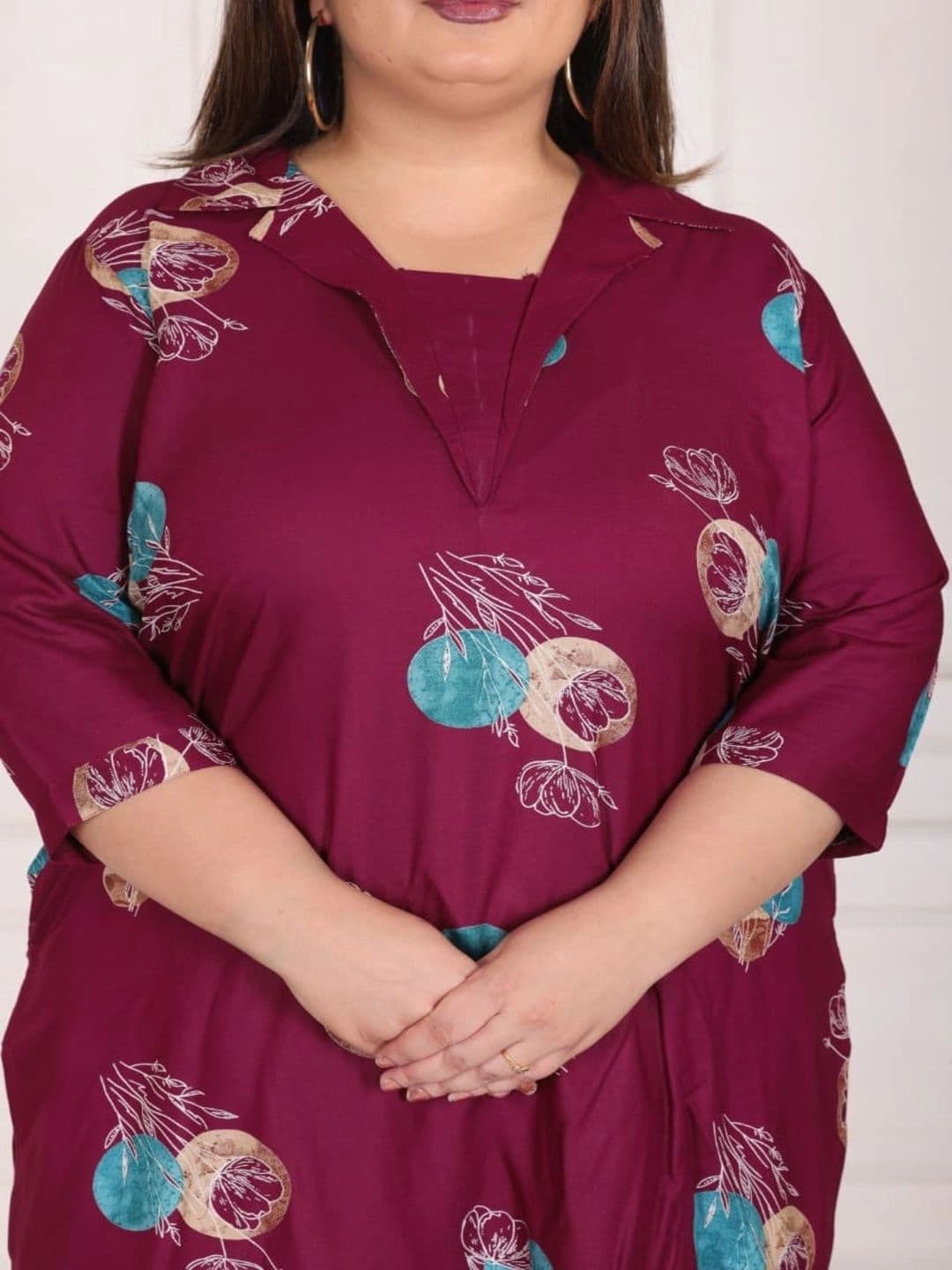 Sandhya's Plus Women Ethnic Motifs Printed Regular Kurta with Patiala thumbnail 5