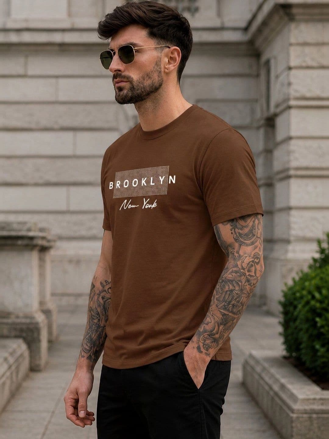 Moda Rapido Men Typography Printed T-shirt thumbnail 2