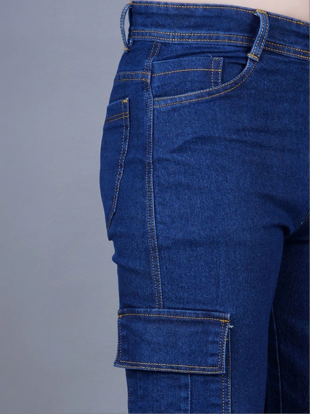 R.Code by The Roadster Life Co. Men Classic Regular Fit Mid-Rise Stretchable Jeans thumbnail 2