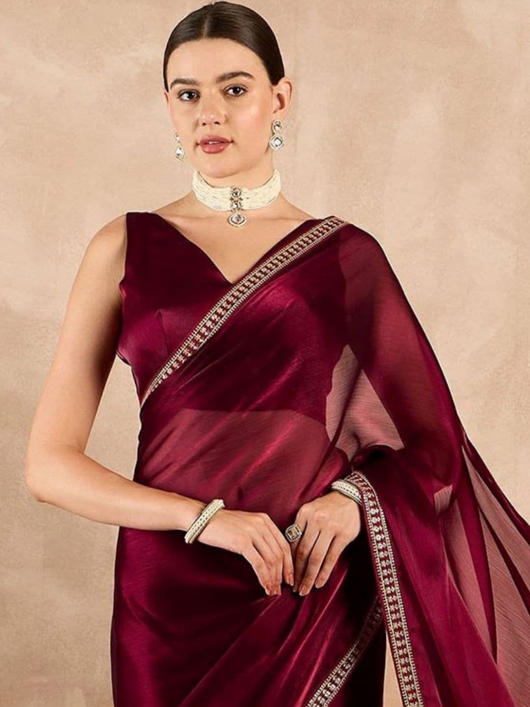 Mitera Silk Blend Designer Saree thumbnail 4