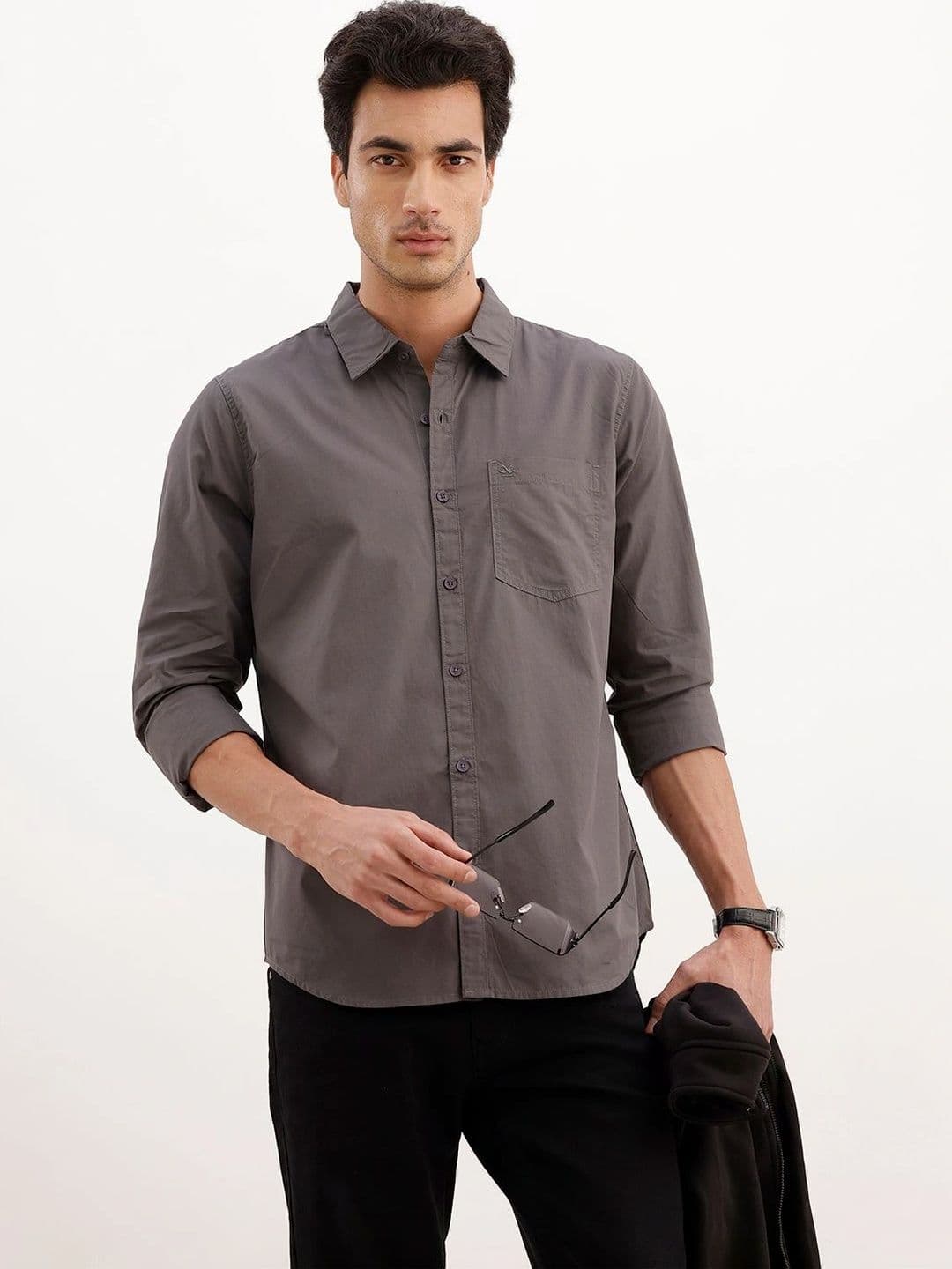 WROGN Men Slim Fit Casual Shirt - view 1