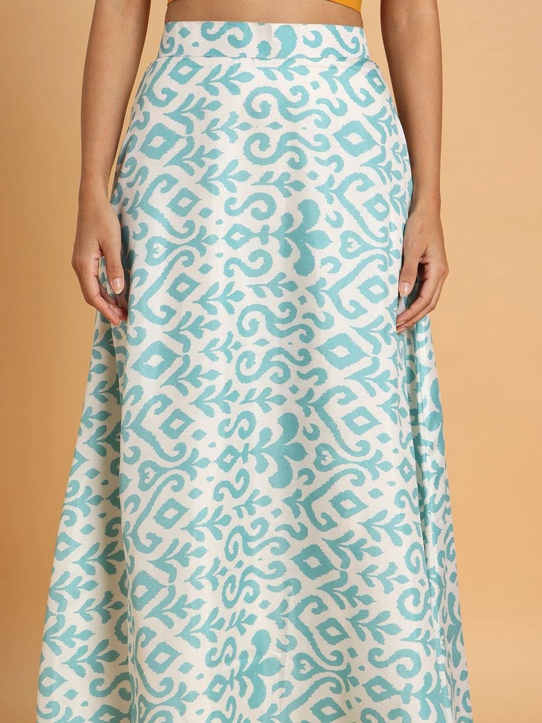 Frolic Rolic Women Abstract Maxi Flared Skirt thumbnail 3