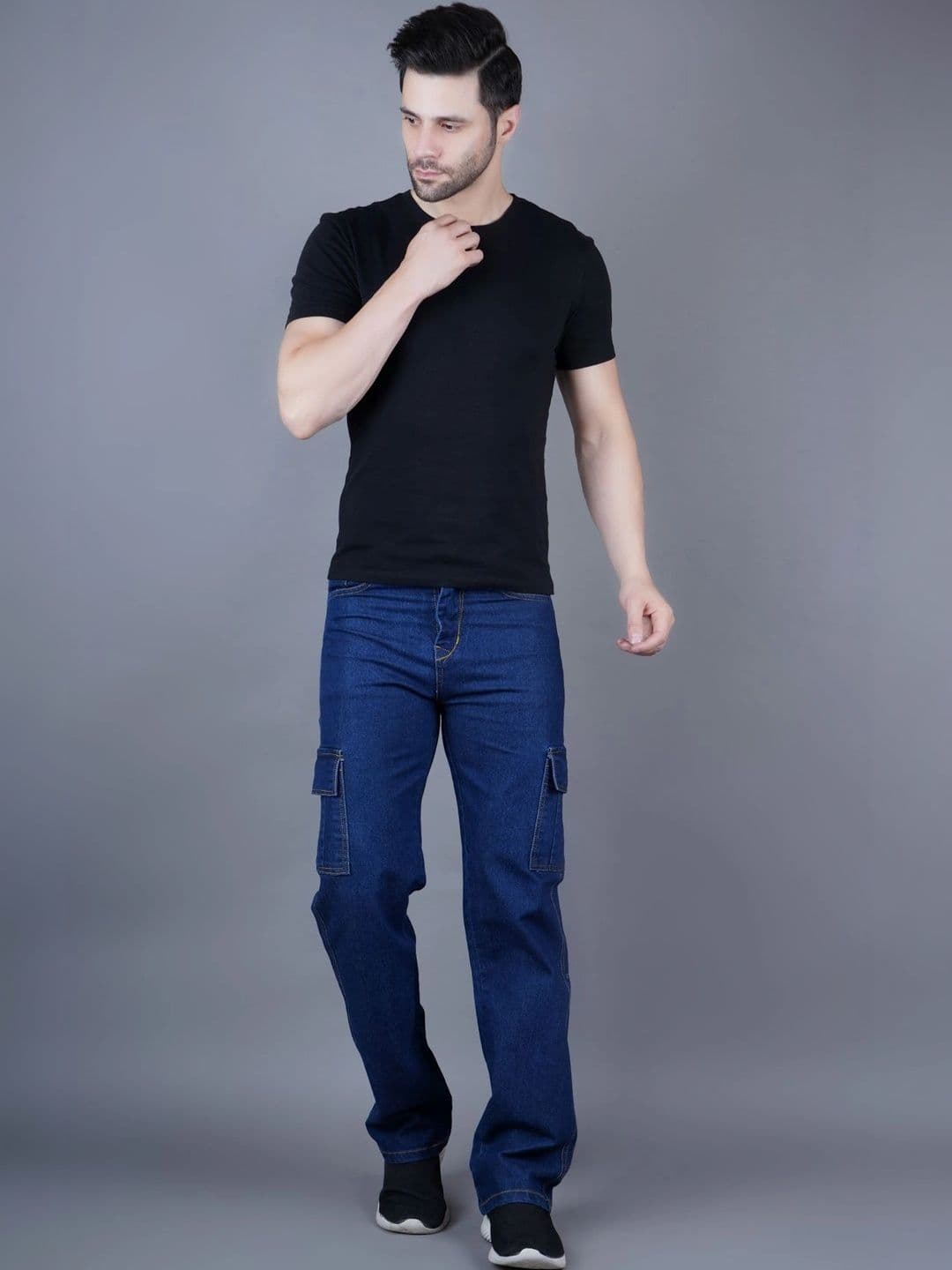 Metronaut Men Classic Regular Fit Mid-Rise Stretchable Jeans thumbnail 2