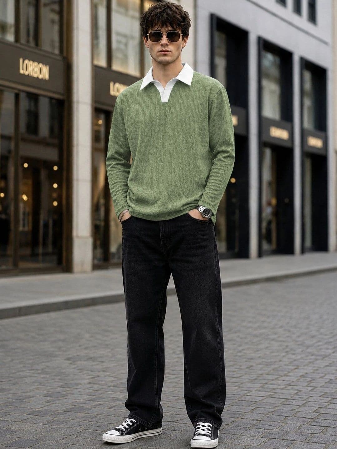 SZN Men Polo Collar T-shirt thumbnail 4