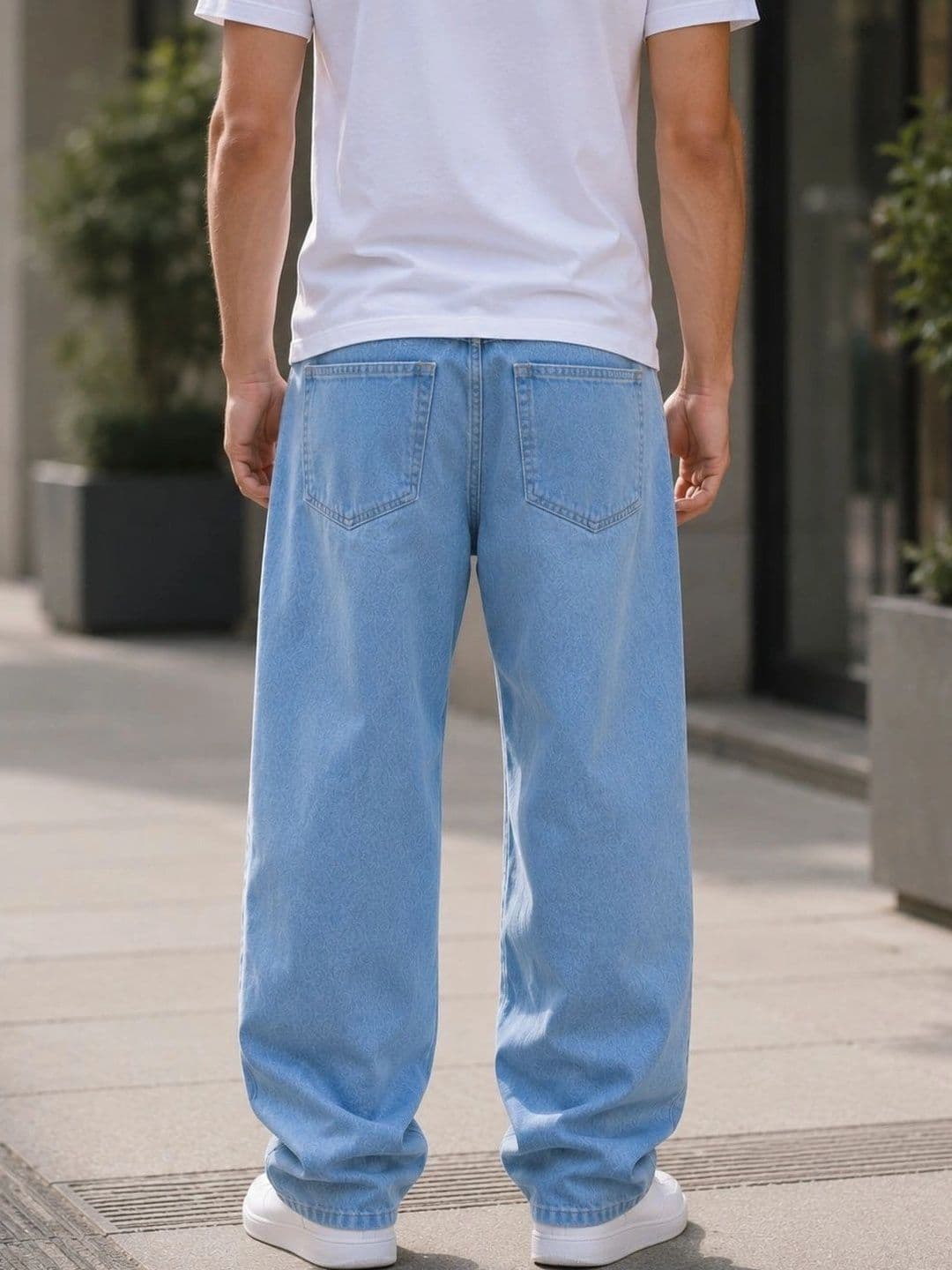 DENIM HAWK Men Classic Straight Fit Mid-Rise Stretchable Jeans thumbnail 3