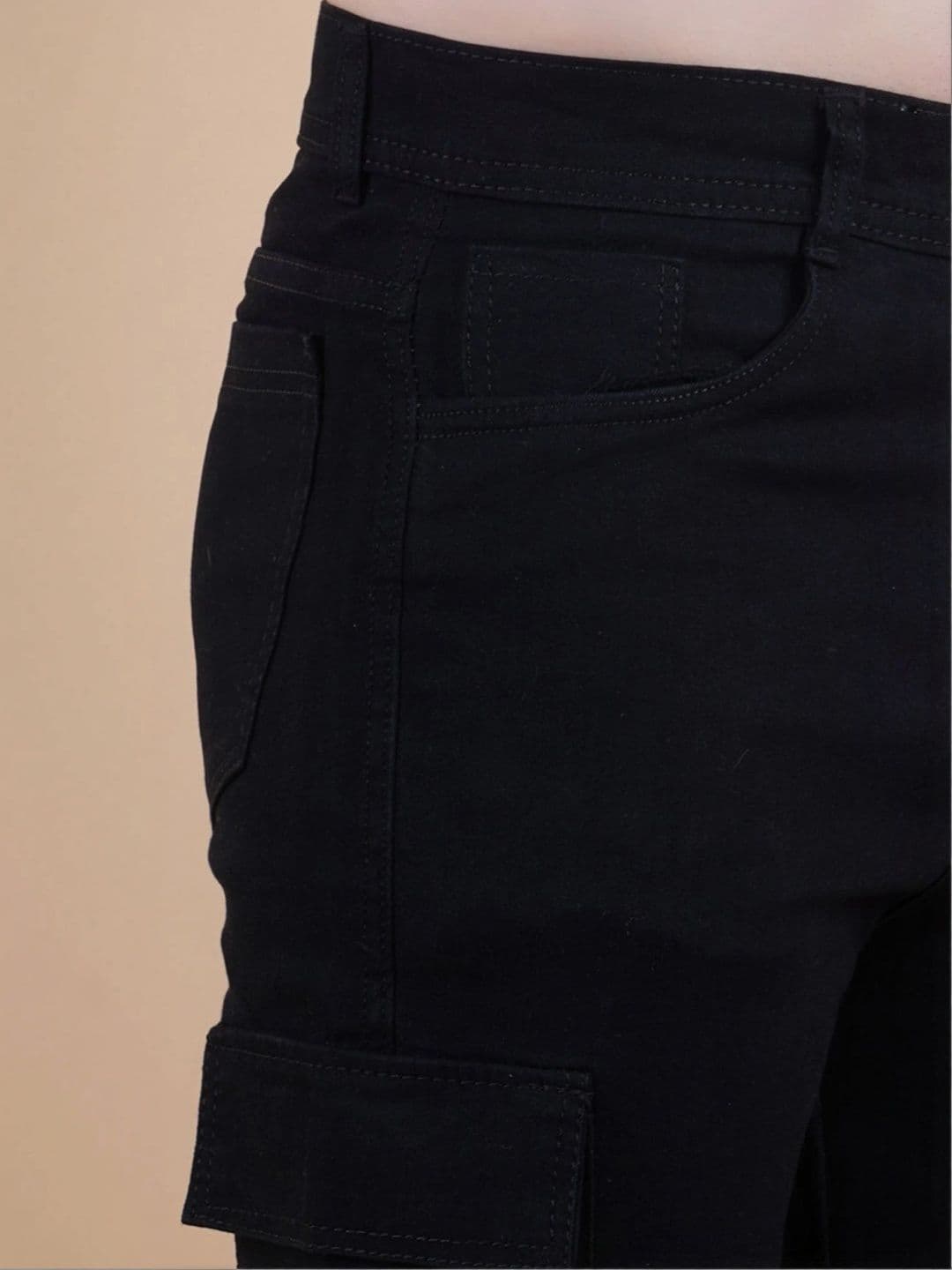 HERE&NOW Men Classic Regular Fit Mid-Rise Stretchable Jeans thumbnail 2