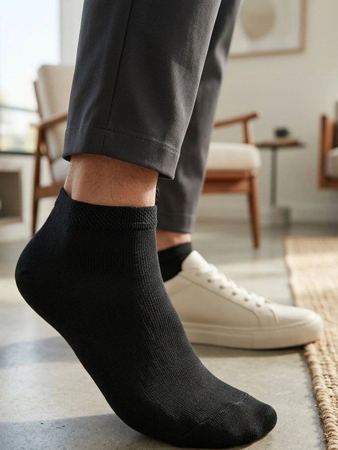 Moda Rapido Men Cotton Blend Ankle Length Socks thumbnail 5