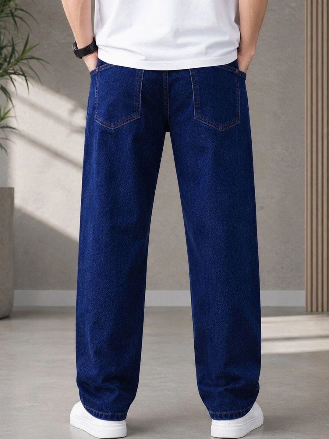 HIGH DENIM Men Straight Fit Mid-Rise Stretchable Jeans thumbnail 4