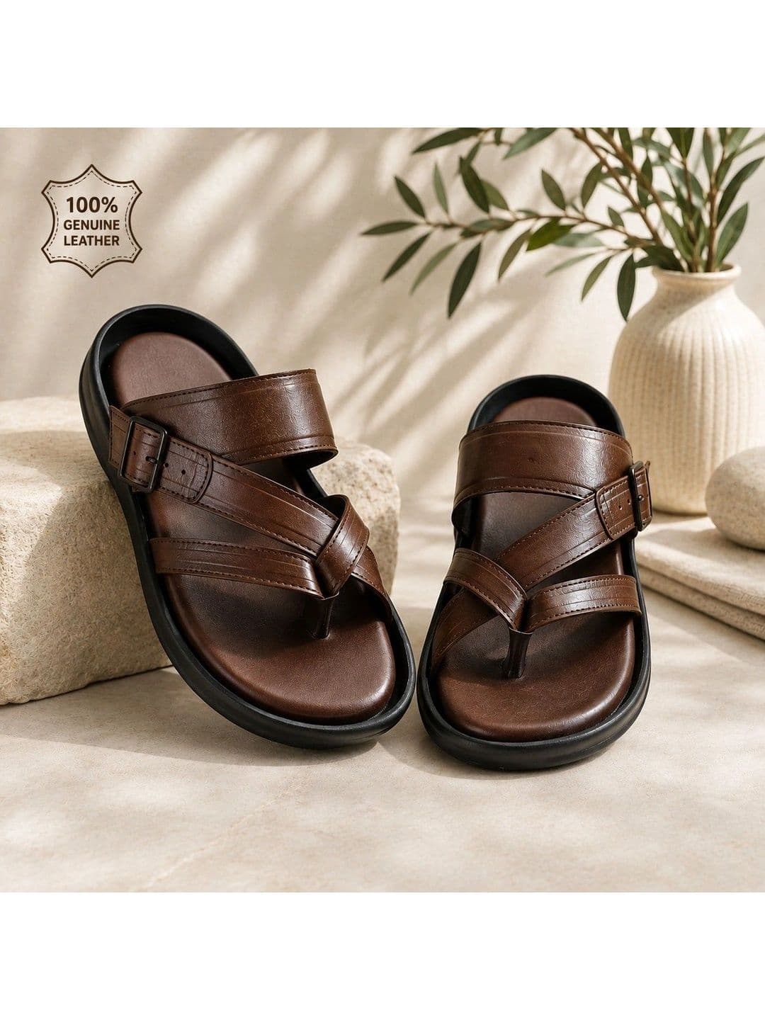 REAL BLISS Men Comfort Sandals thumbnail 2