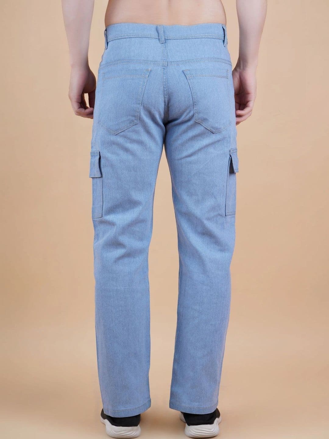 HERE&NOW Men Classic Regular Fit Mid-Rise Stretchable Jeans thumbnail 3