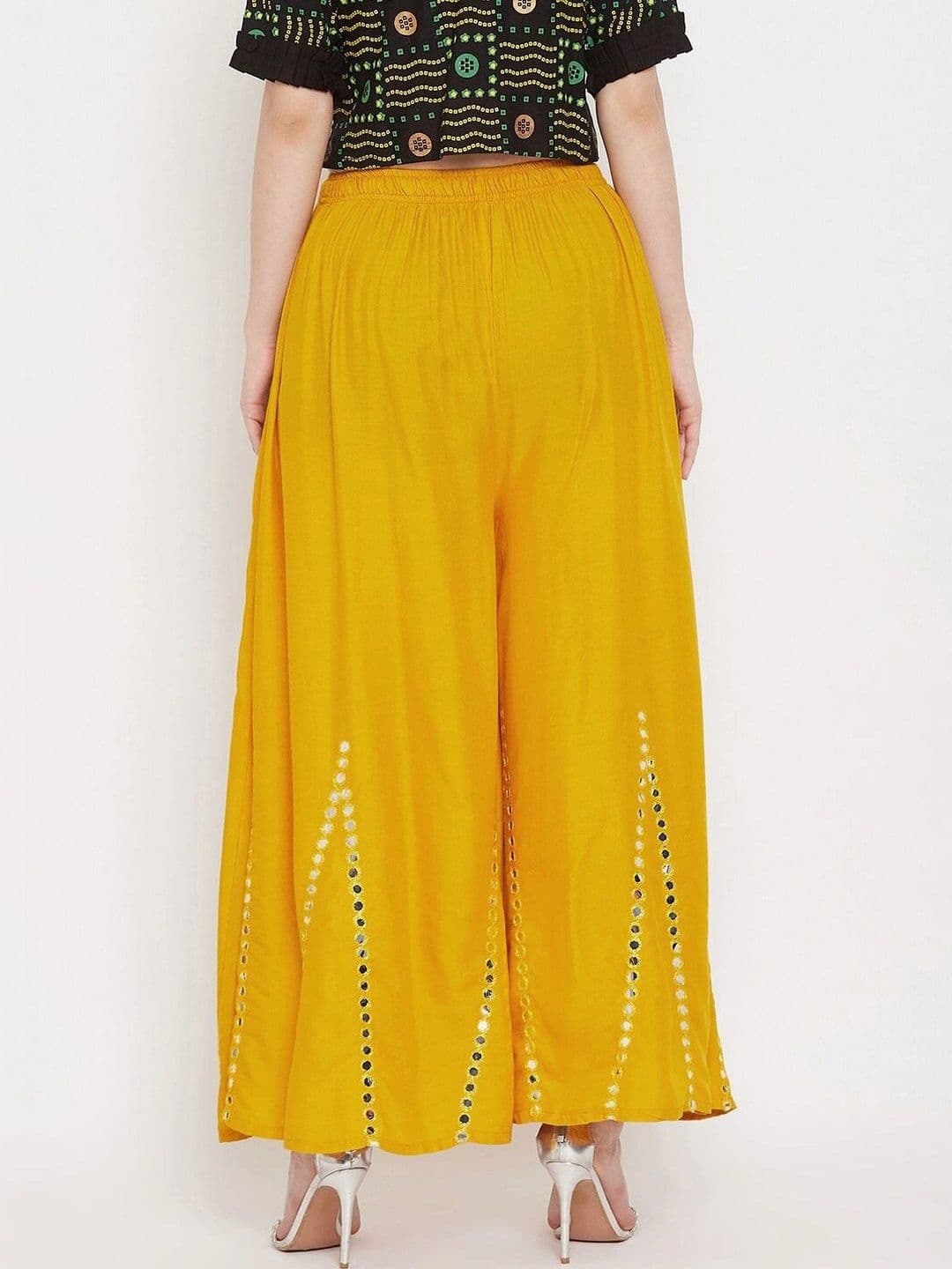 Meyara Women Embellished Knitted Ethnic Palazzos thumbnail 3