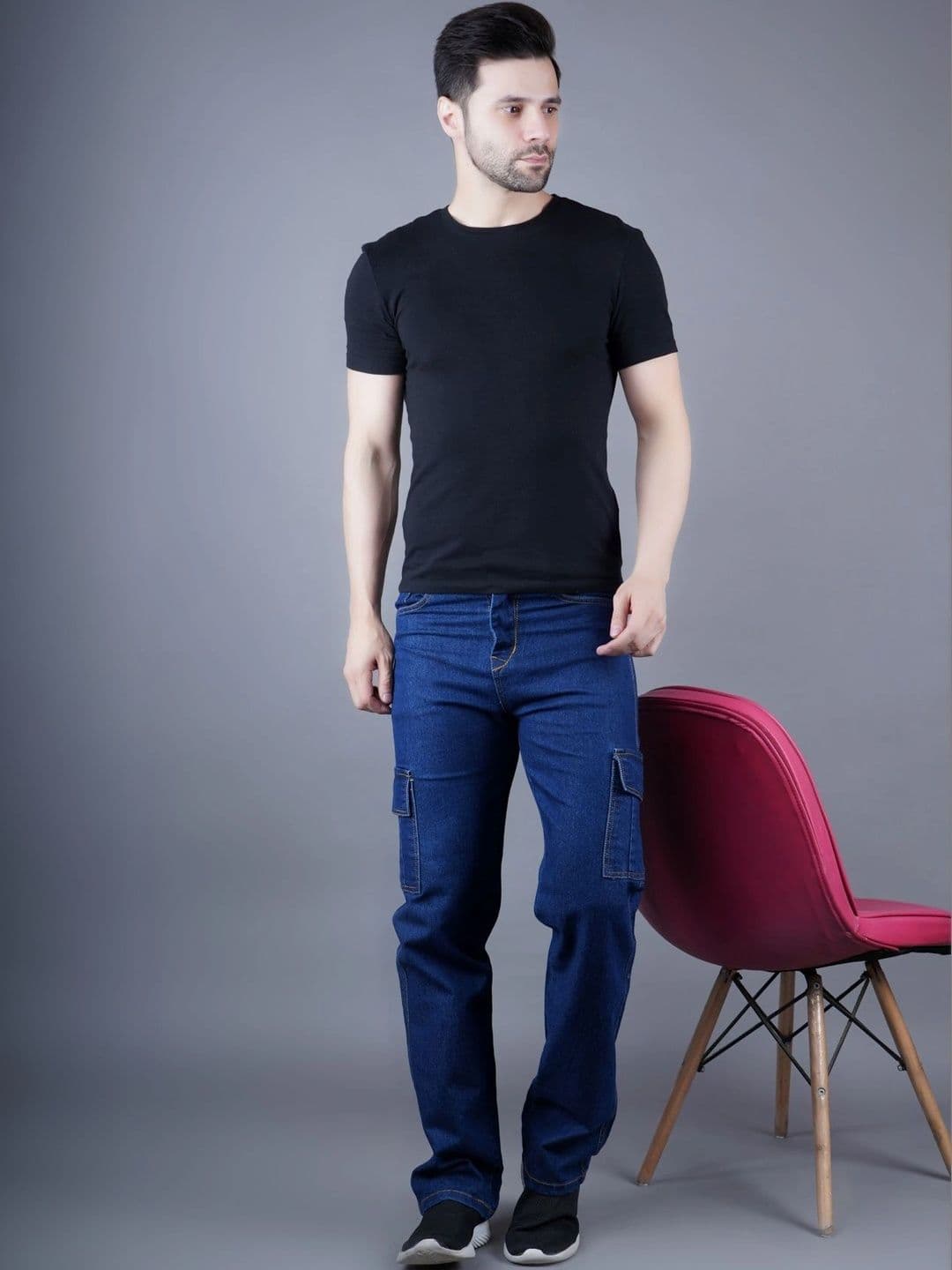 Metronaut Men Classic Regular Fit Mid-Rise Stretchable Jeans thumbnail 4