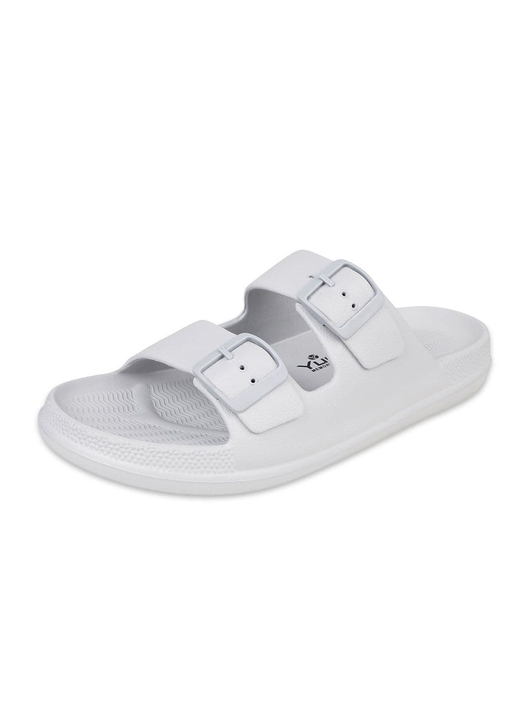 TRV Men Buckle Detailed Slip On Flip Flops thumbnail 3