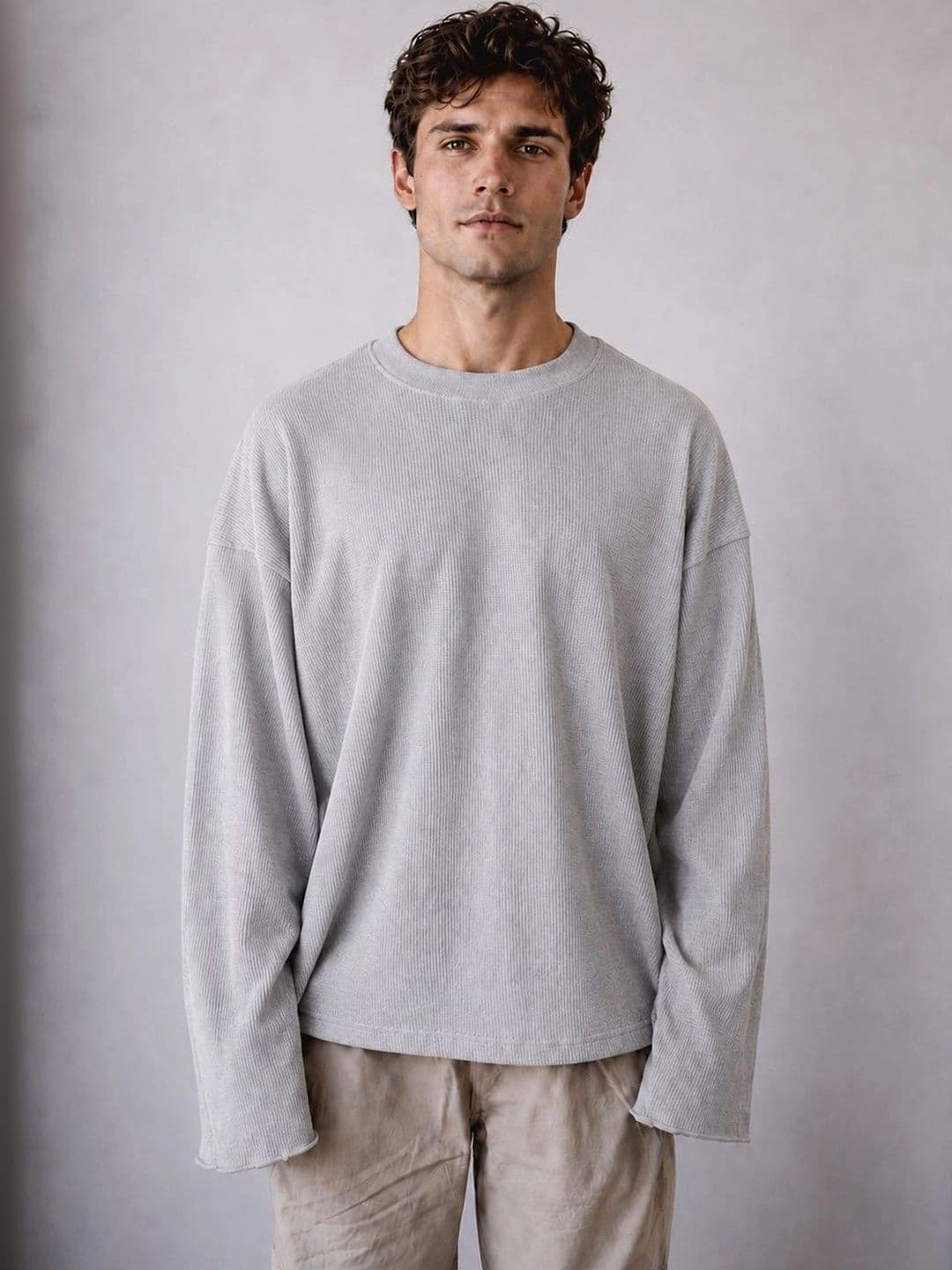 BRAHMOR Men Drop-Shoulder Sleeves Boxy T-shirt - view 1