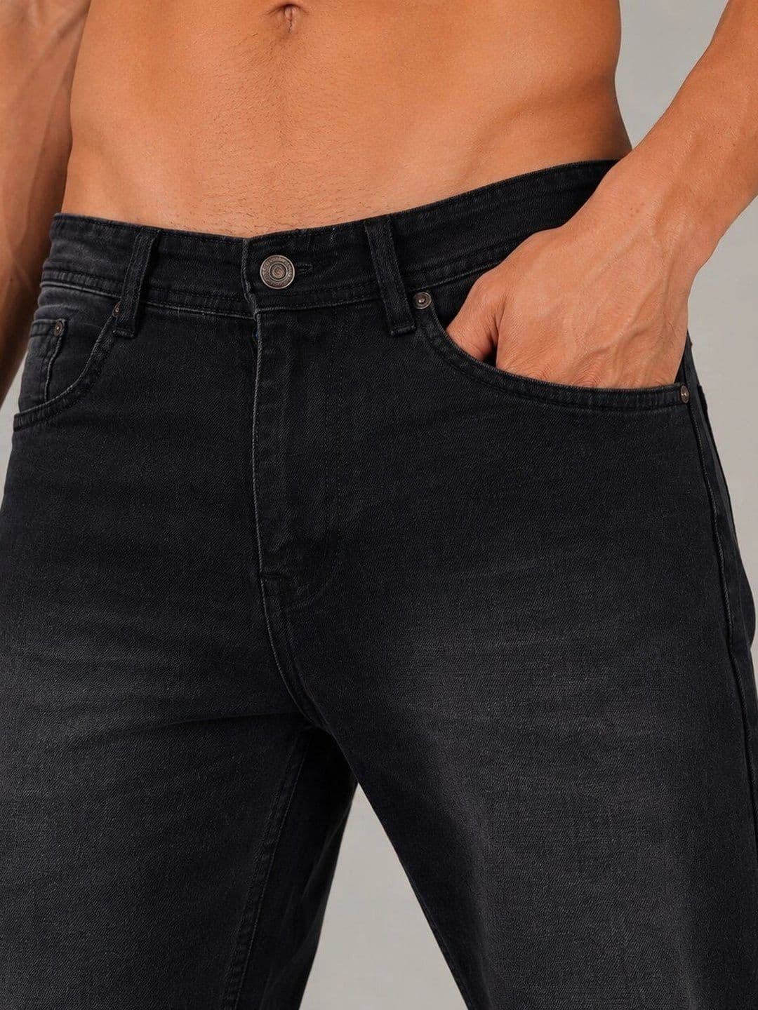 HIGH DENIM Men Straight Fit Mid-Rise Stretchable Jeans thumbnail 4