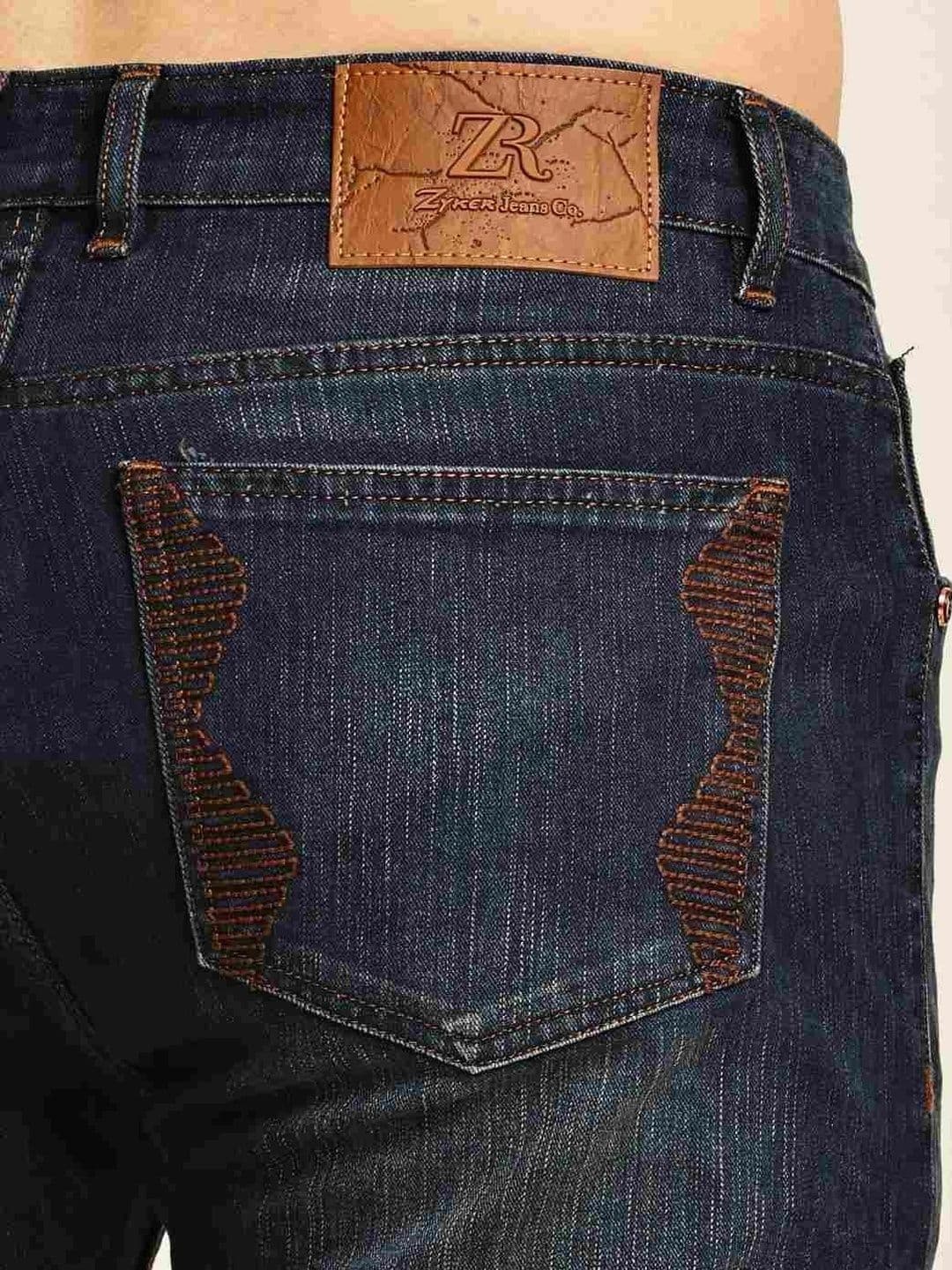 Zyker jeans co Men Hottie Regular Fit High-Rise Coated Jeans thumbnail 5