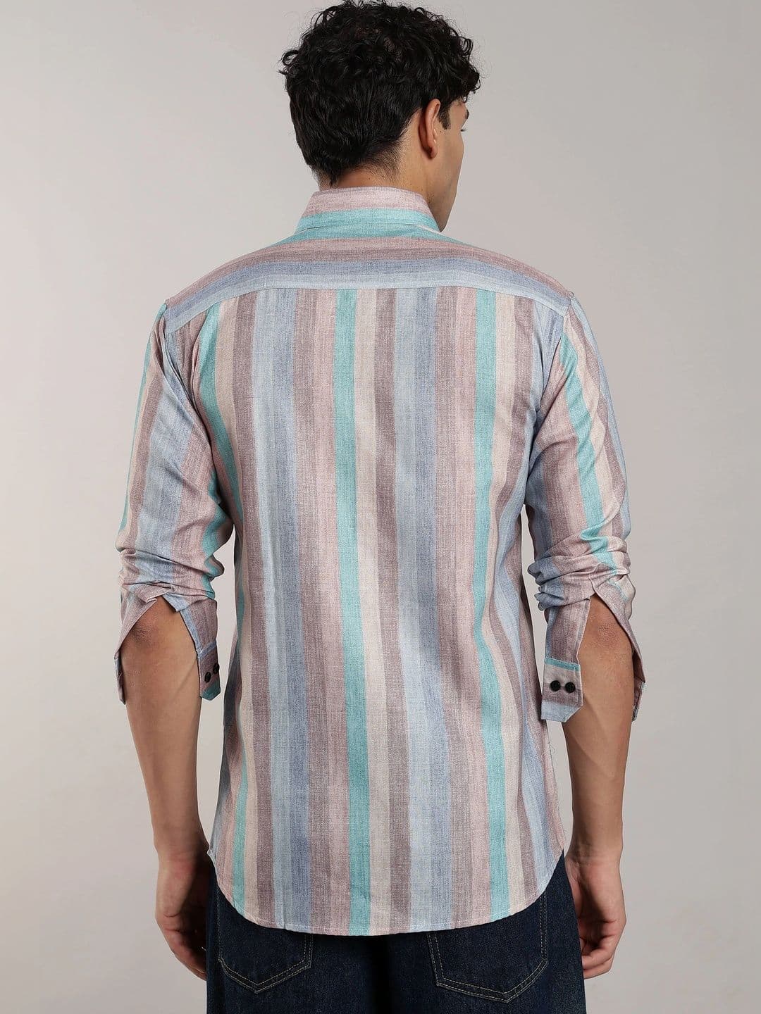 Metronaut Men Comfort Striped Casual Shirt thumbnail 4