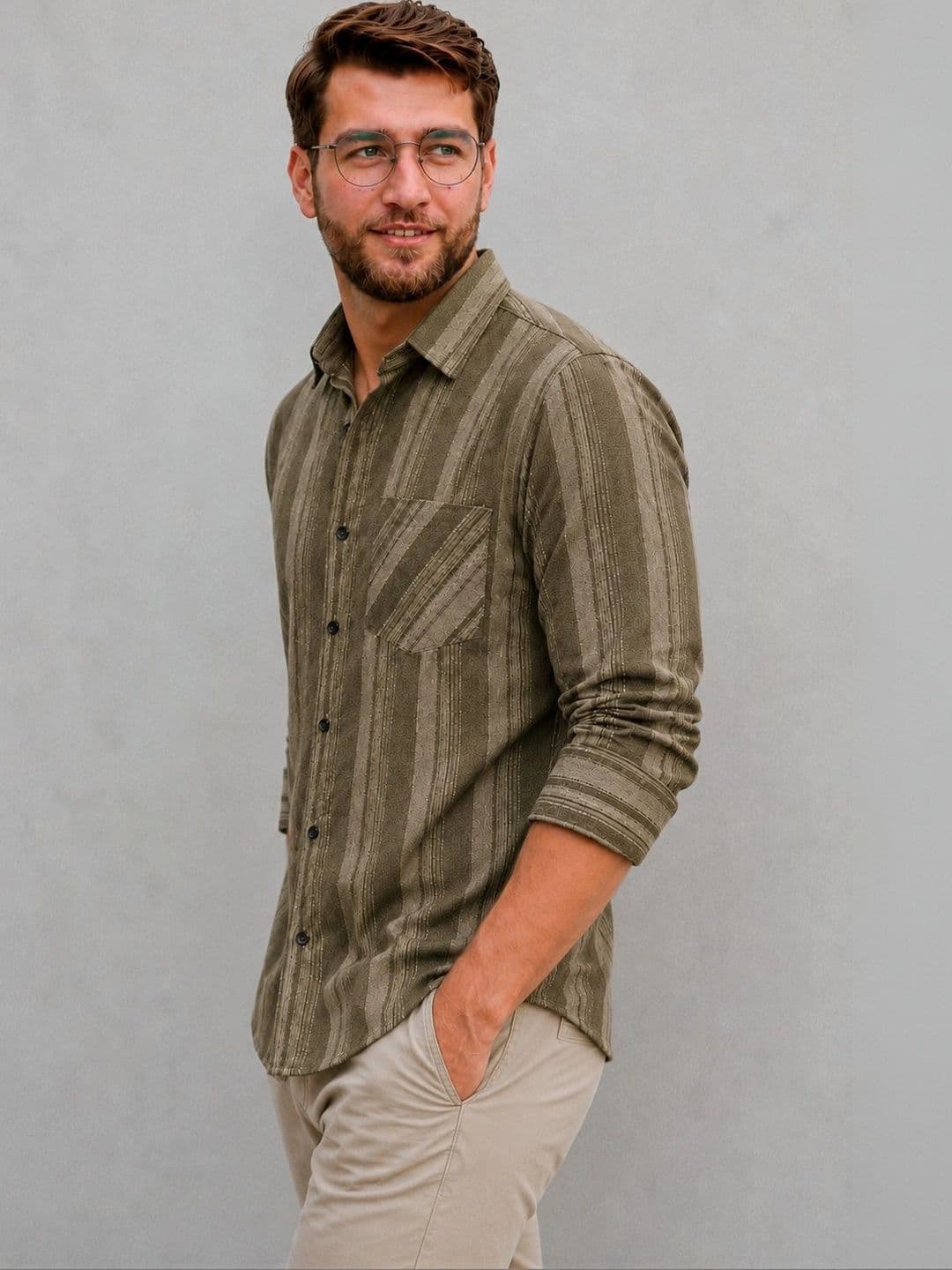 Metronaut Men Comfort Striped Casual Shirt thumbnail 2