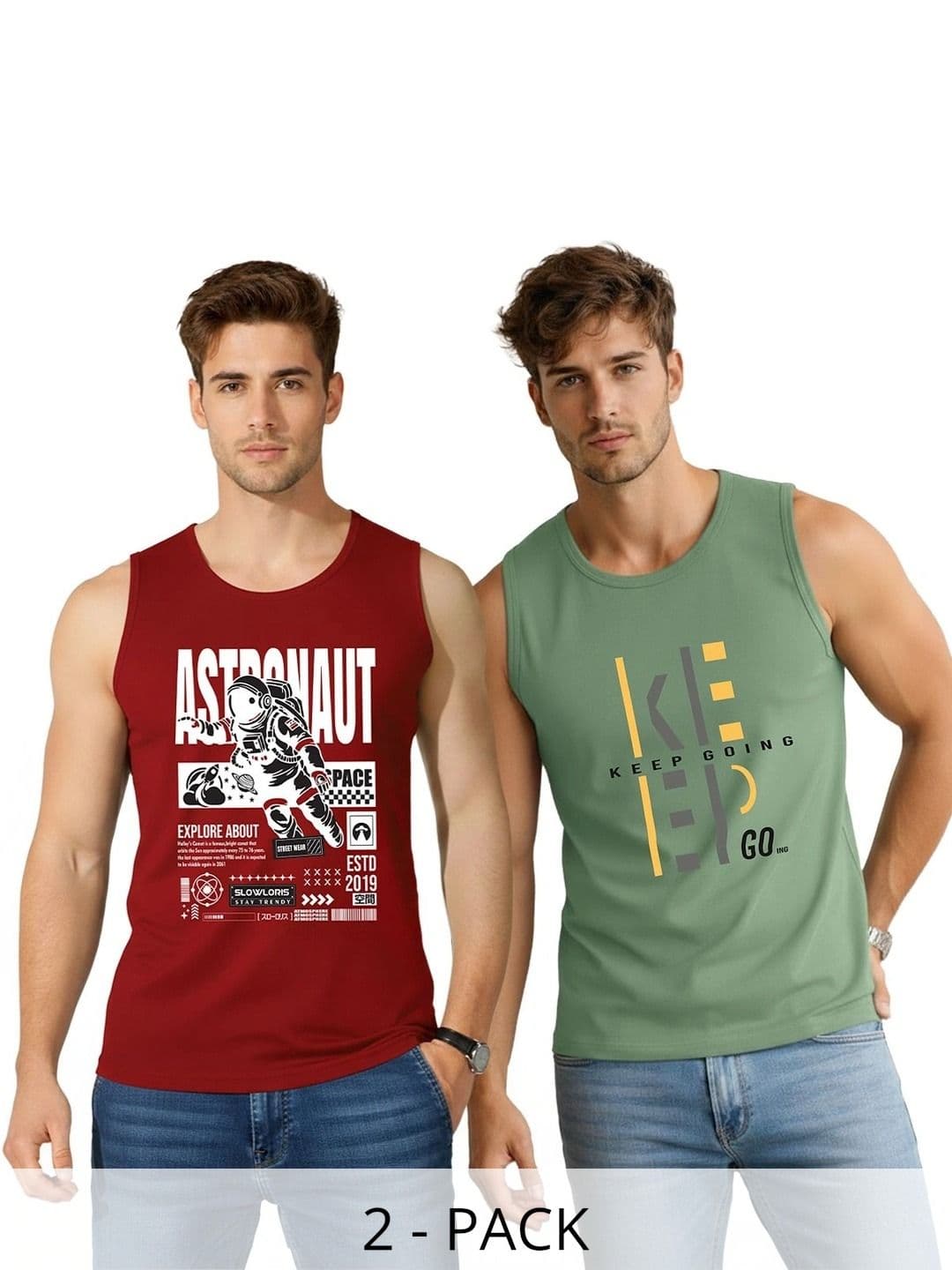 SLOWLORIS Men 2 Printed T-shirt - view 1