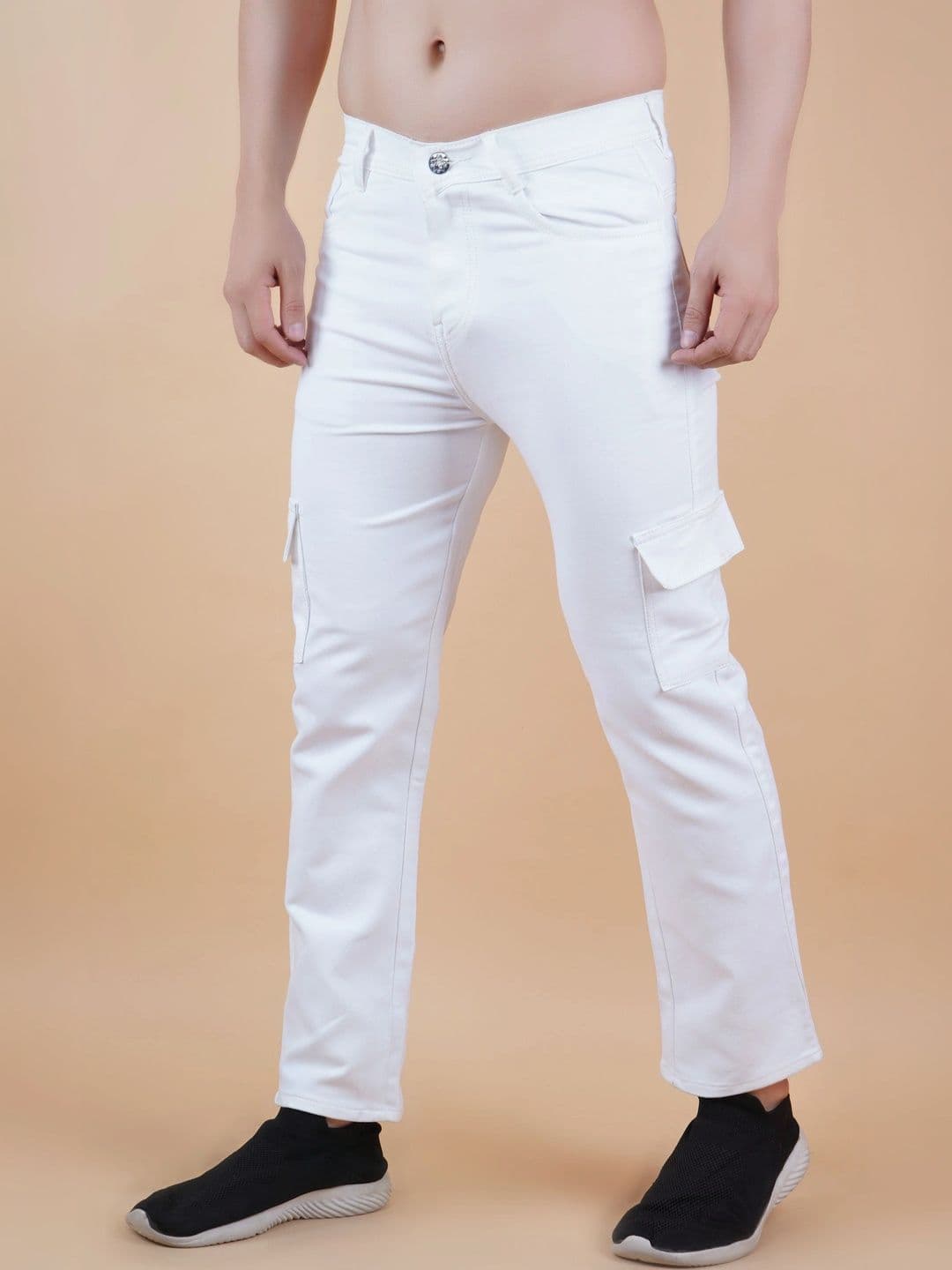 R.Code by The Roadster Life Co. Men Classic Regular Fit Mid-Rise Stretchable Jeans - view 1