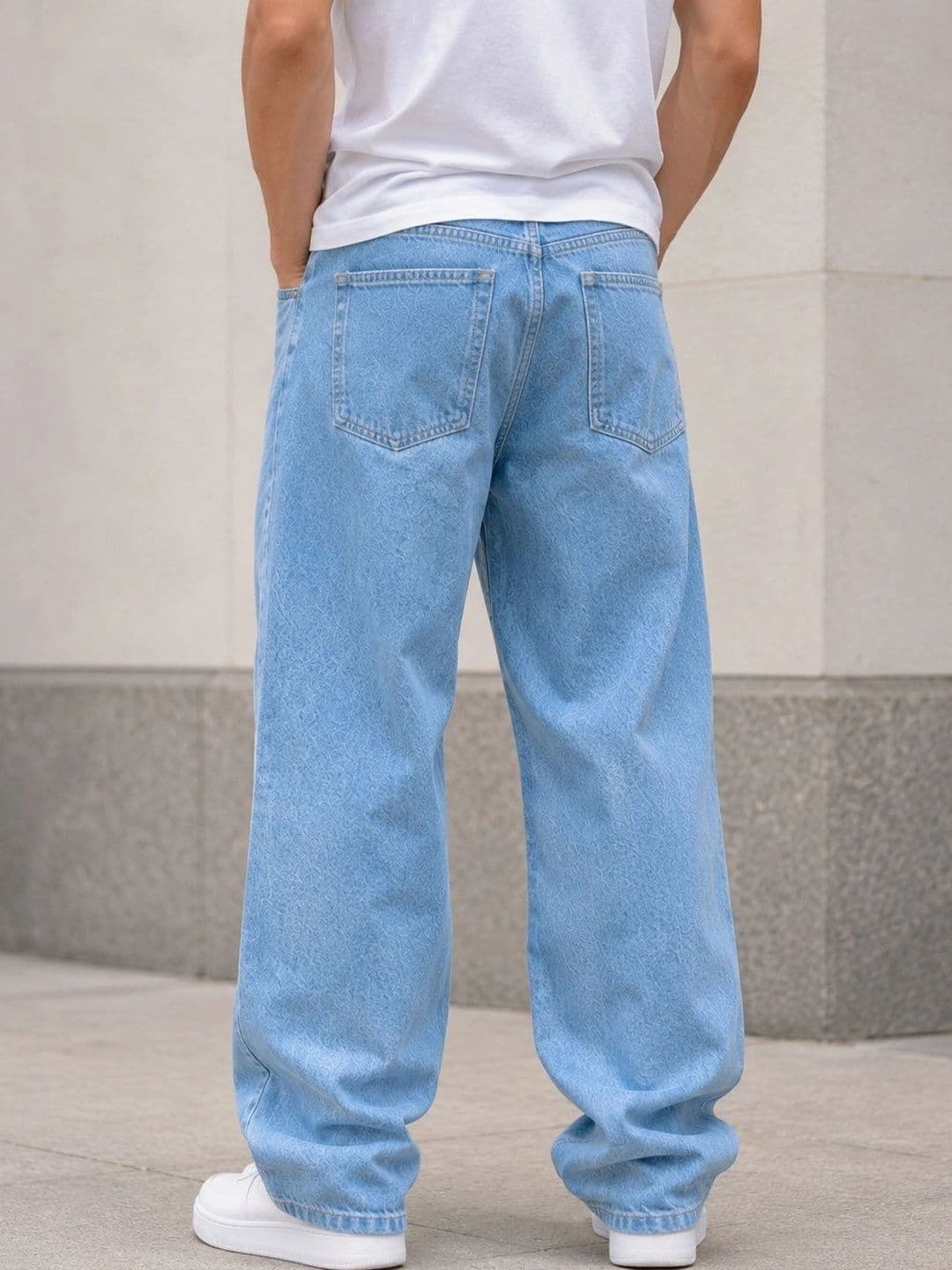 DENIM HAWK Men Classic Straight Fit Mid-Rise Stretchable Jeans thumbnail 3