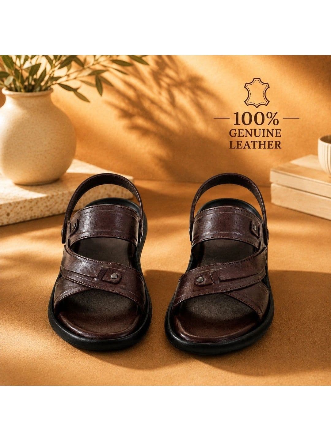 REAL BLISS Men Shoe-Style back Strap, Crossover straps Sandals - view 1