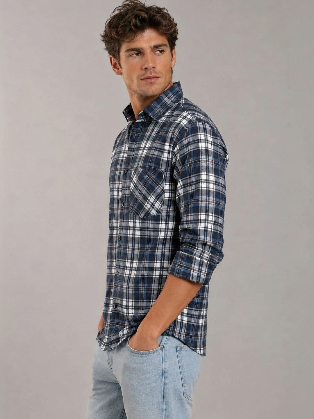 Metronaut Men Comfort Tartan Checks Checked Casual Shirt thumbnail 2