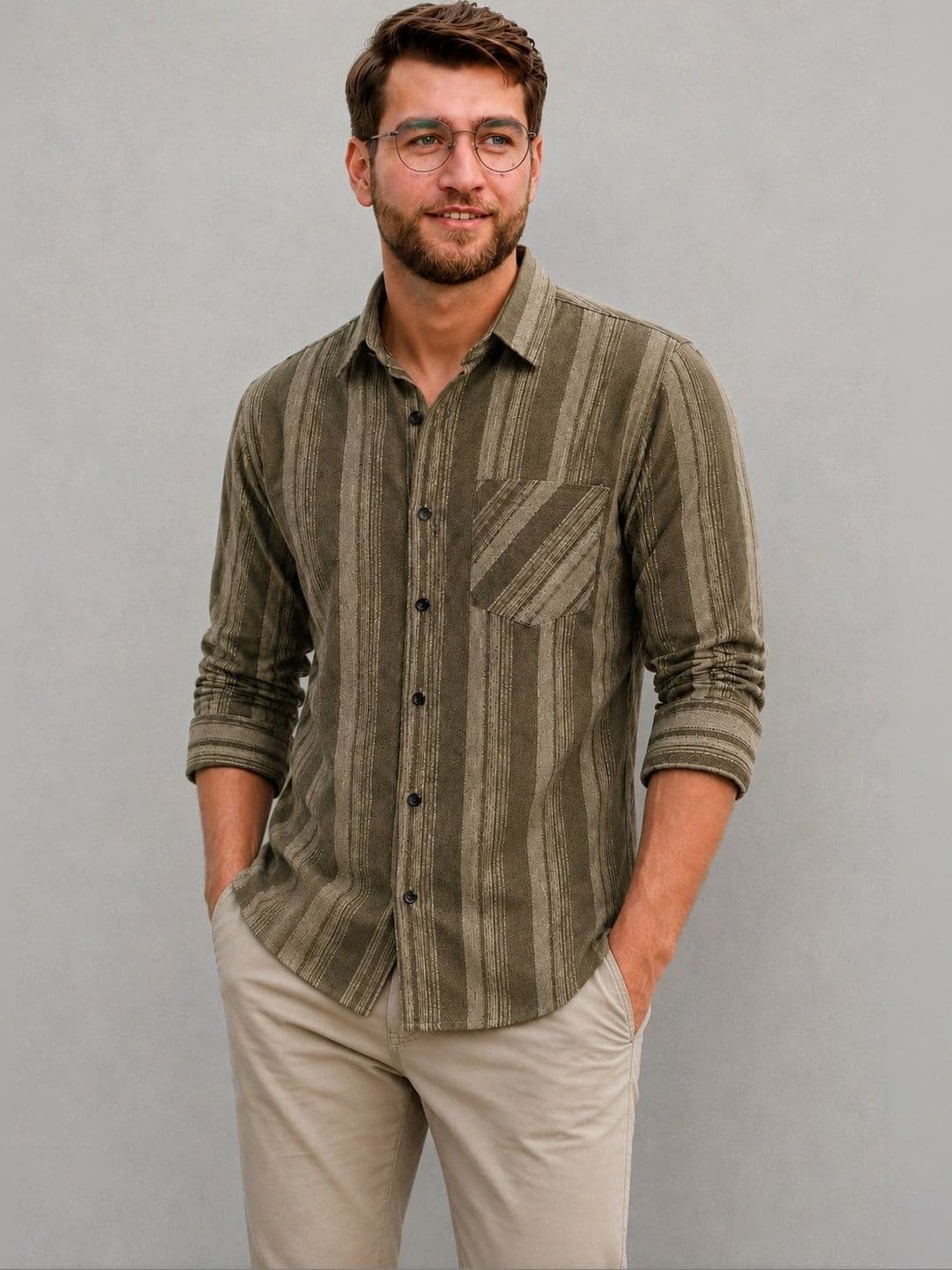 Metronaut Men Comfort Striped Casual Shirt thumbnail 4