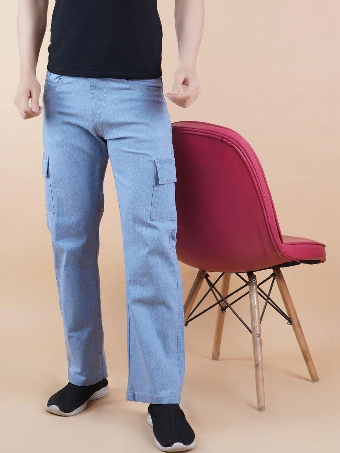 R.Code by The Roadster Life Co. Men Classic Regular Fit Mid-Rise Stretchable Jeans - view 1