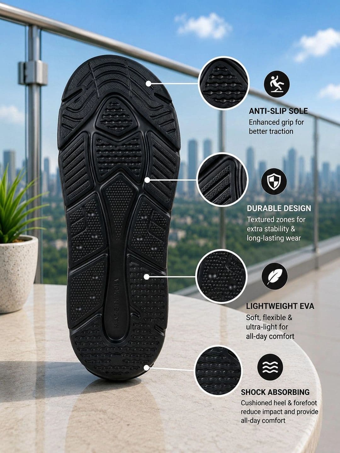 TRV Men Thong Flip-Flops thumbnail 4