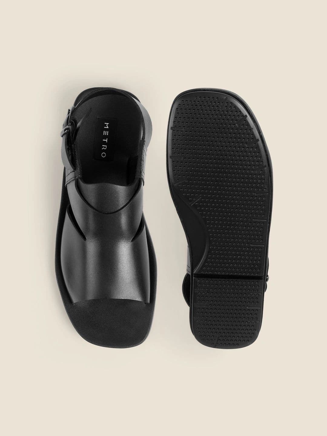 Metro Men Leather Fisherman Sandals thumbnail 2