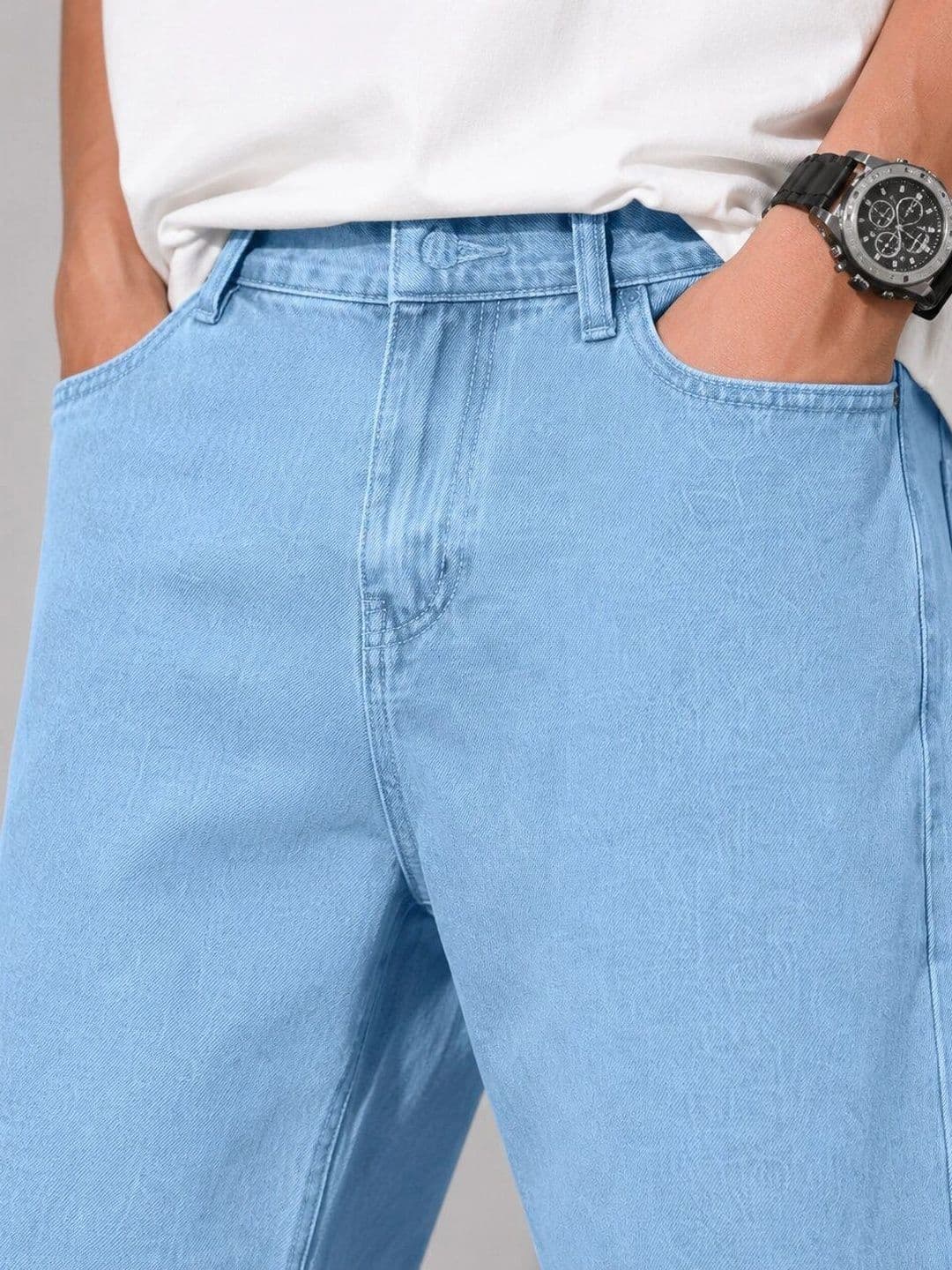 HIGH DENIM Men Straight Fit Mid-Rise Stretchable Jeans thumbnail 4