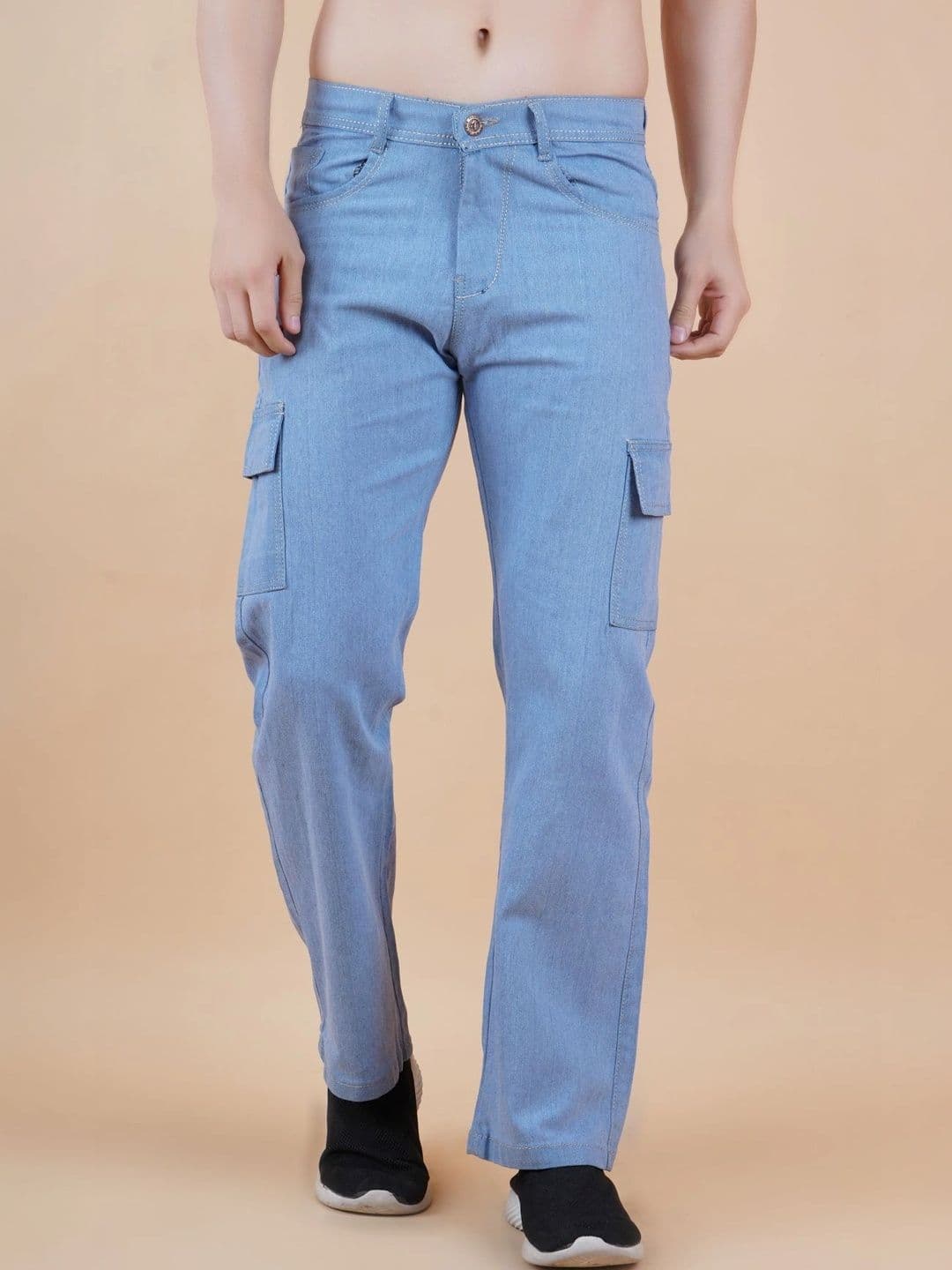 HERE&NOW Men Classic Regular Fit Mid-Rise Stretchable Jeans - view 1