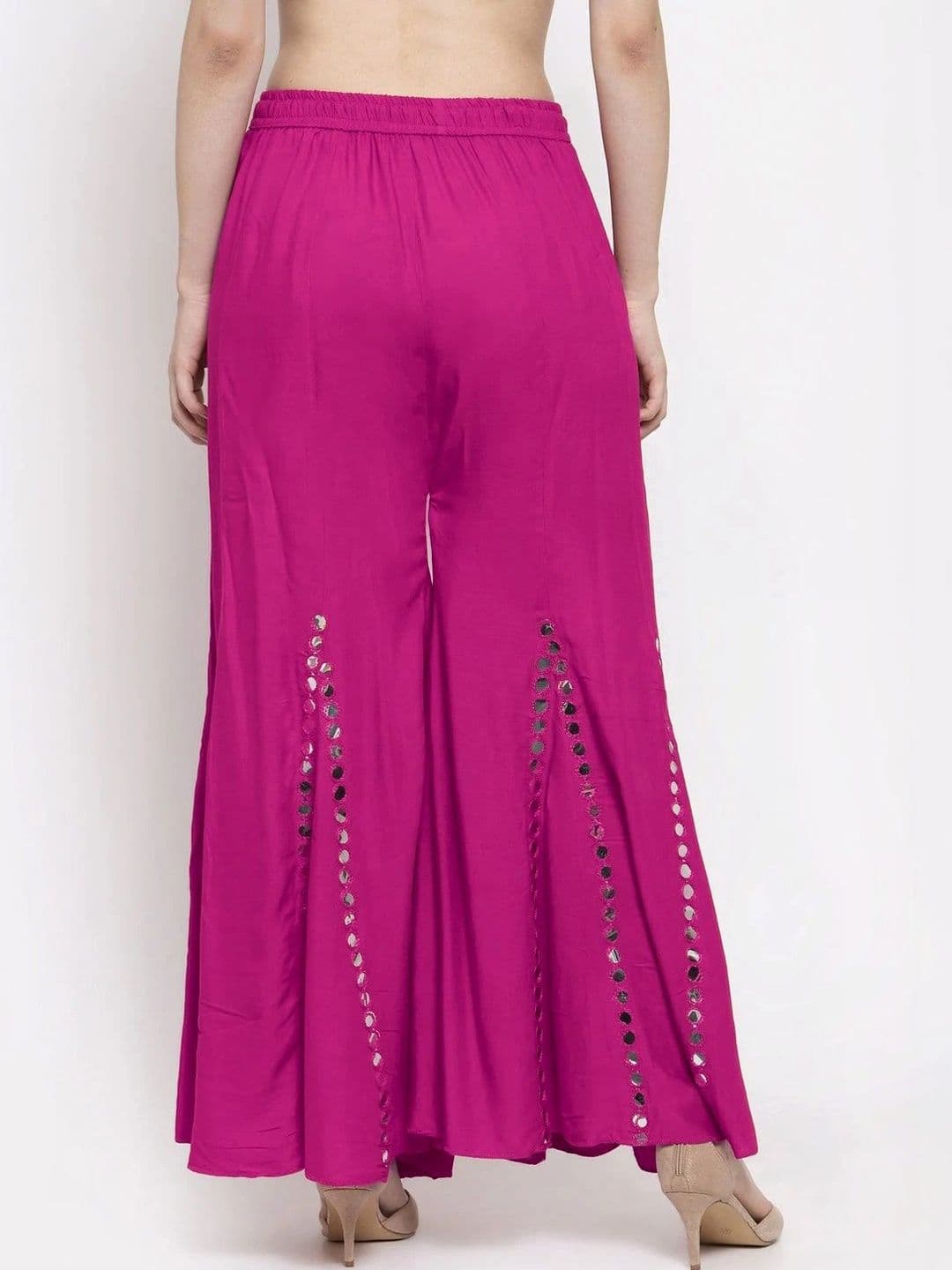 Meyara Women Embellished Knitted Ethnic Palazzos thumbnail 5