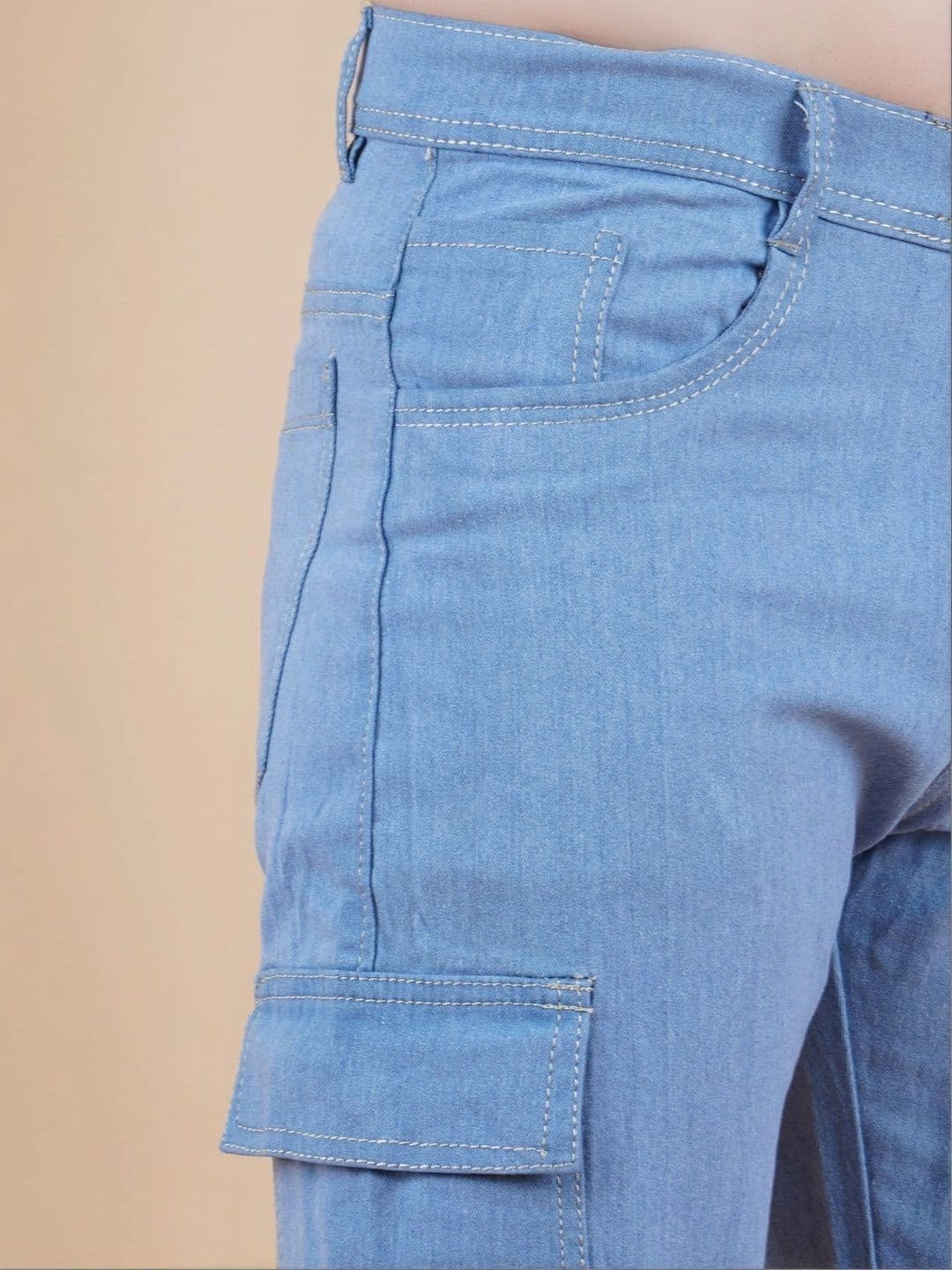 R.Code by The Roadster Life Co. Men Classic Regular Fit Mid-Rise Stretchable Jeans thumbnail 3