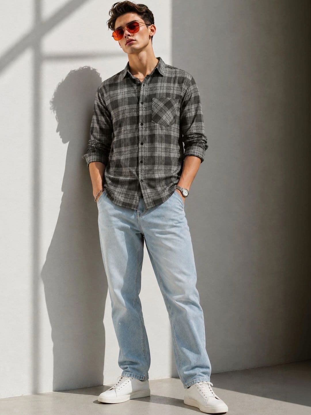 Metronaut Men Comfort Tartan Checks Checked Casual Shirt - view 1