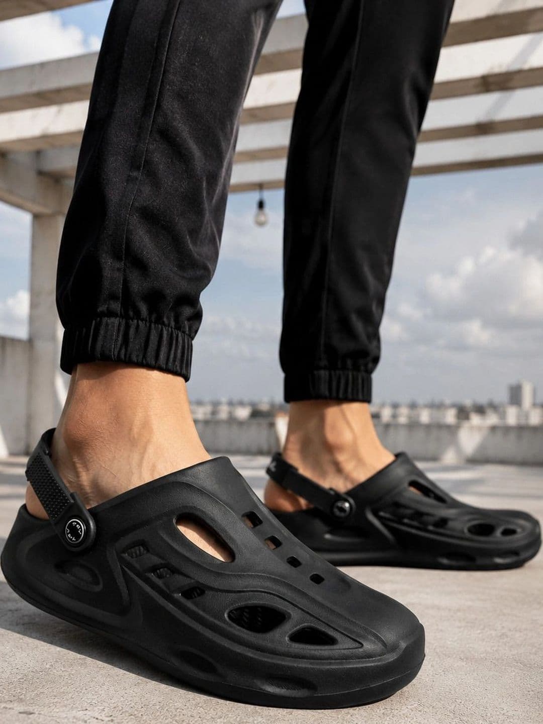 TRV Men Casual Sling Back Cut Out Clogs - view 1