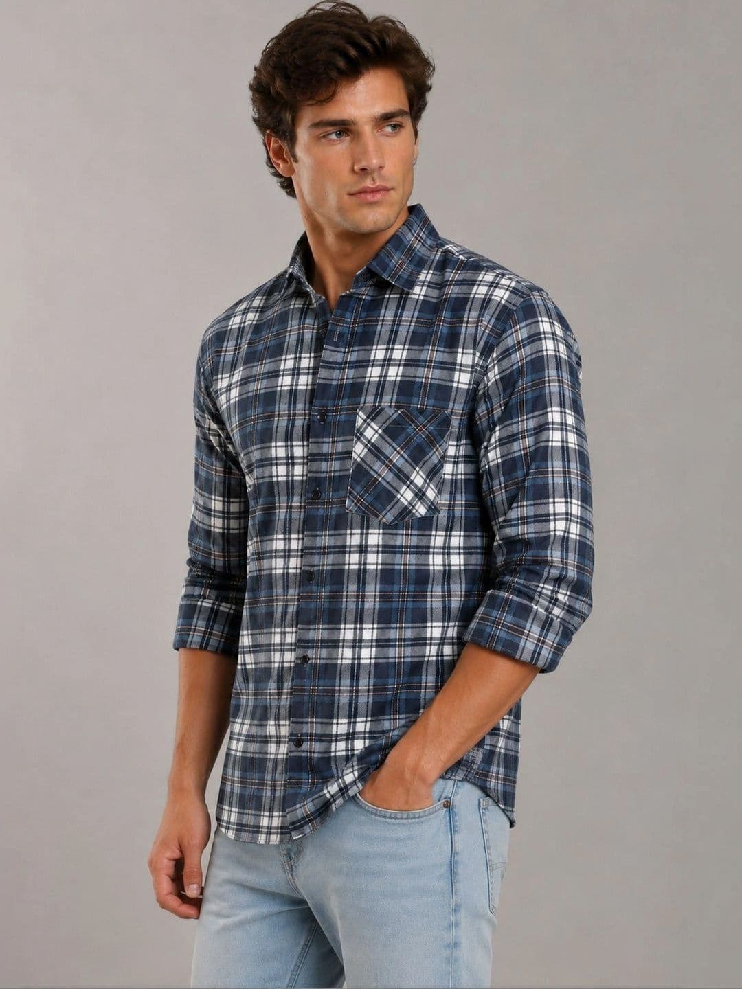 Metronaut Men Comfort Tartan Checks Checked Casual Shirt thumbnail 7