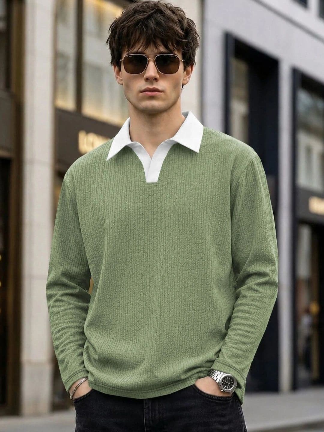 SZN Men Polo Collar T-shirt - view 1