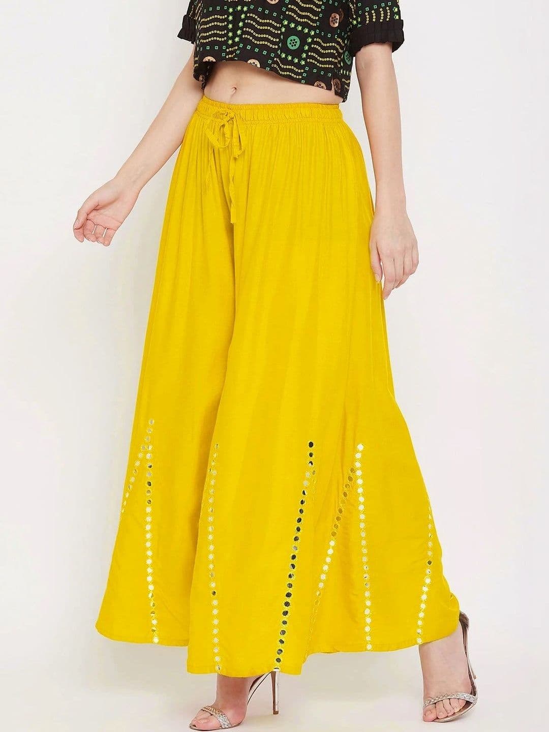 Meyara Women Embellished Knitted Ethnic Palazzos thumbnail 6