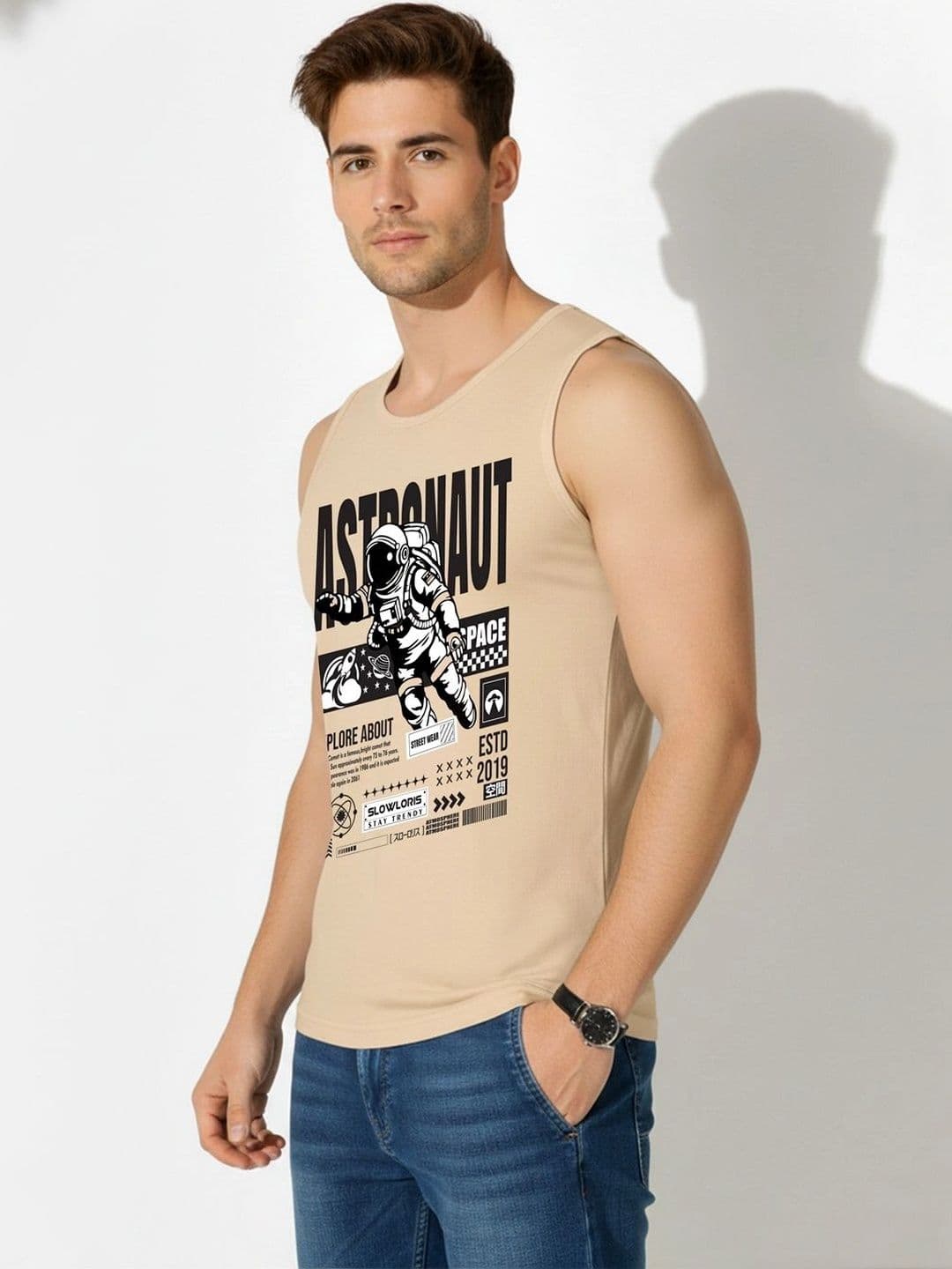 CRYPTIC Men Pack of 2 Printed Innerwear Vests thumbnail 6