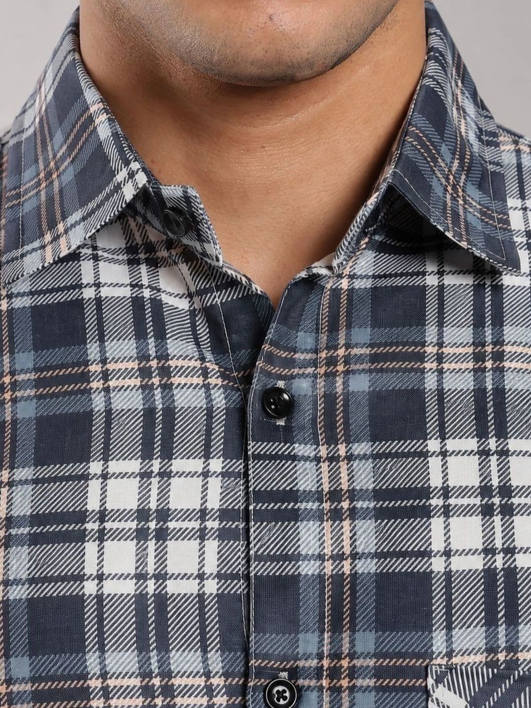 Metronaut Men Comfort Tartan Checks Checked Casual Shirt thumbnail 5
