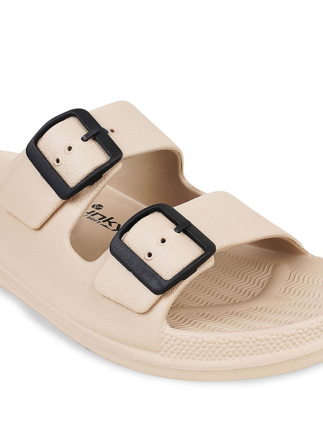 TRV Men Buckle Detailed Slip On Flip Flops thumbnail 5