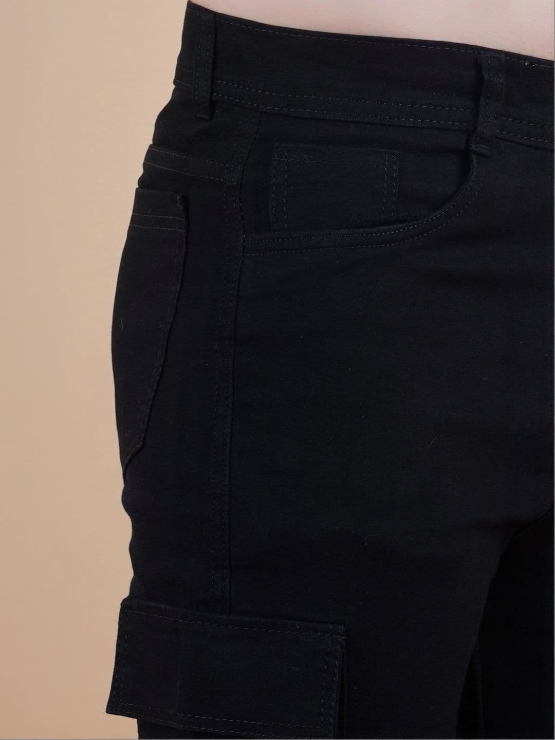 R.Code by The Roadster Life Co. Men Classic Regular Fit Mid-Rise Stretchable Jeans thumbnail 3