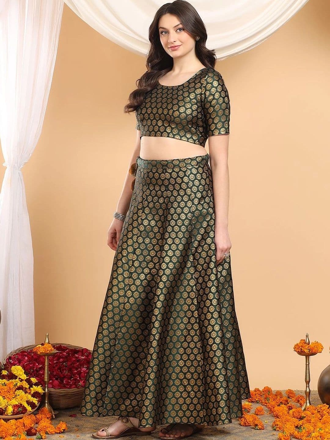 Frolic Rolic Women Floral Maxi Flared Skirt thumbnail 5